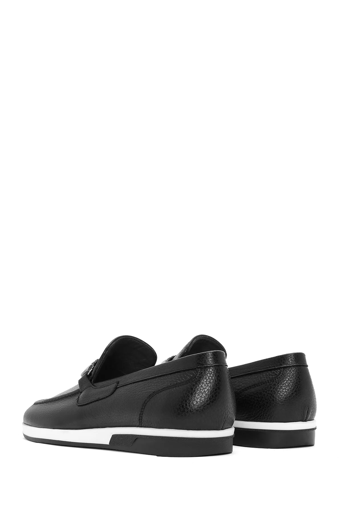 Erkek Siyah Deri Casual Loafer - Image 5