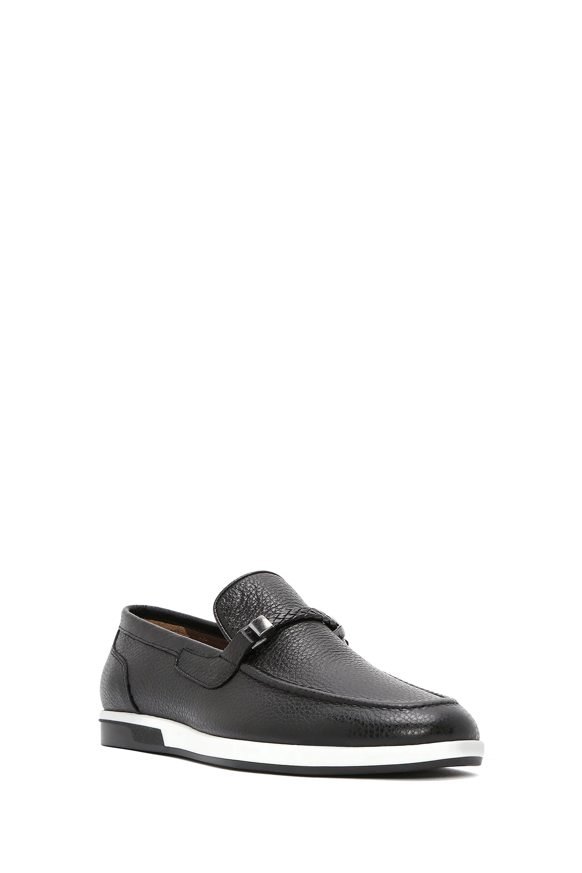 Erkek Siyah Deri Casual Loafer - Image 6