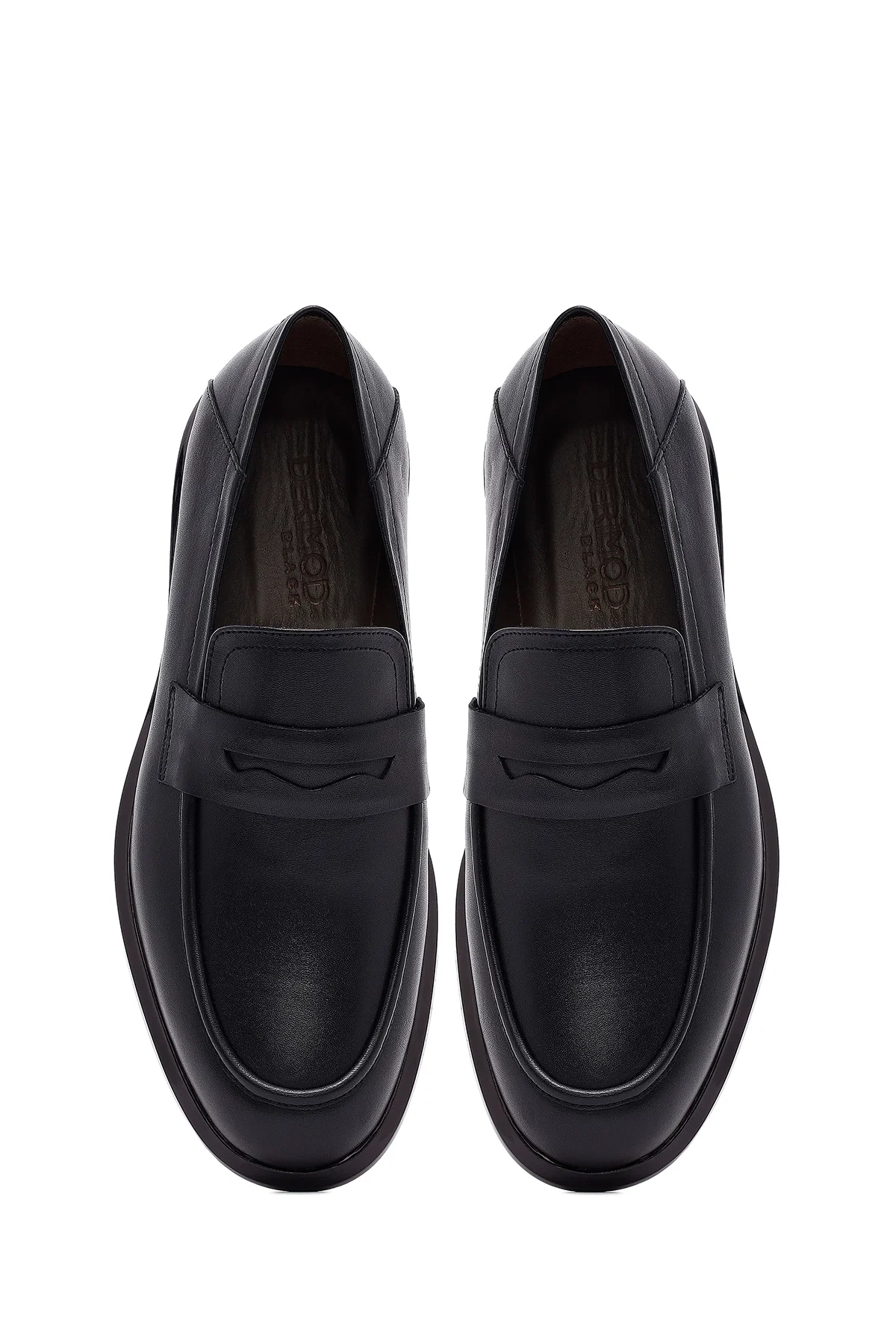 Erkek Siyah Deri Casual Loafer - Image 7