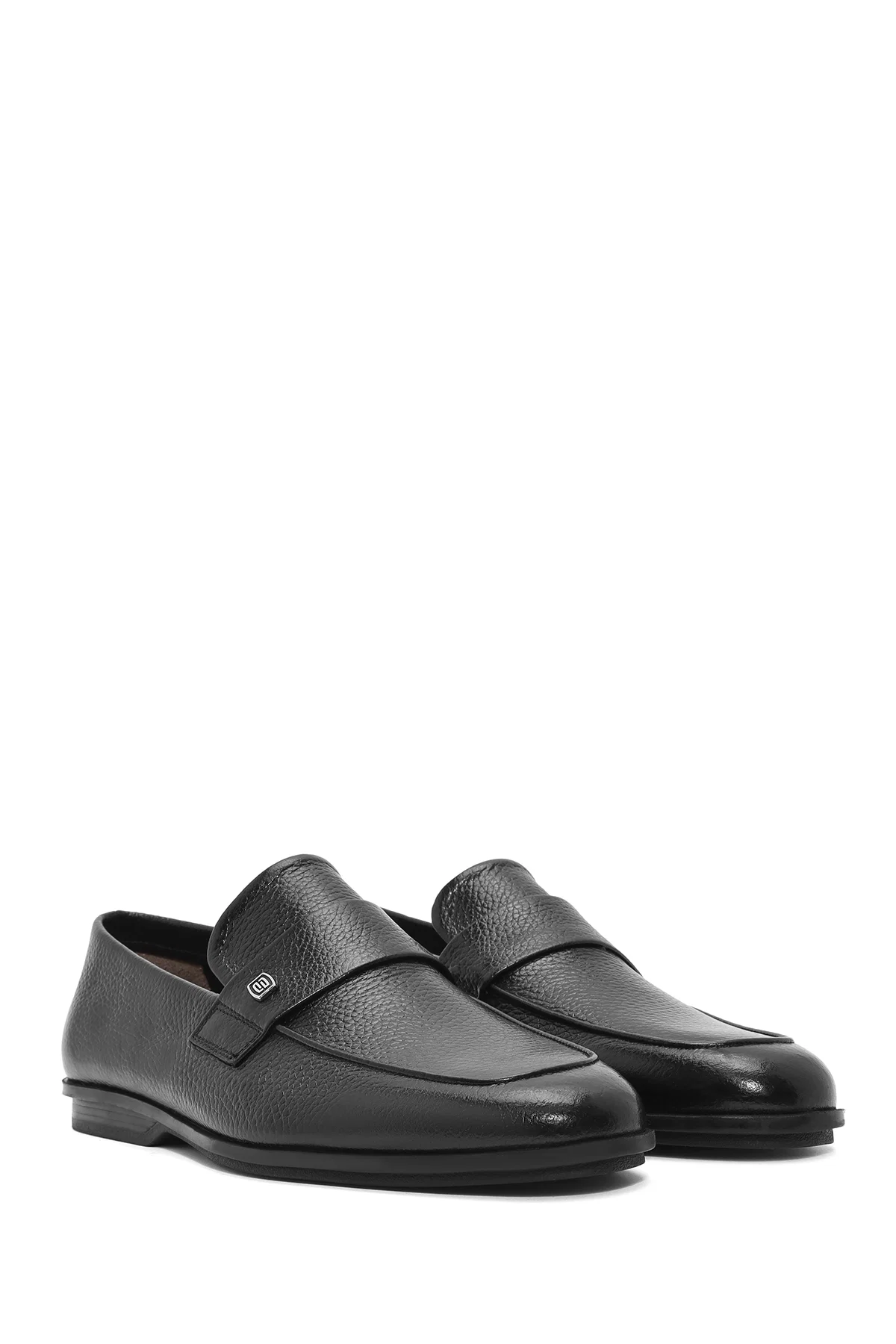 Erkek Siyah Deri Casual Loafer - Image 3