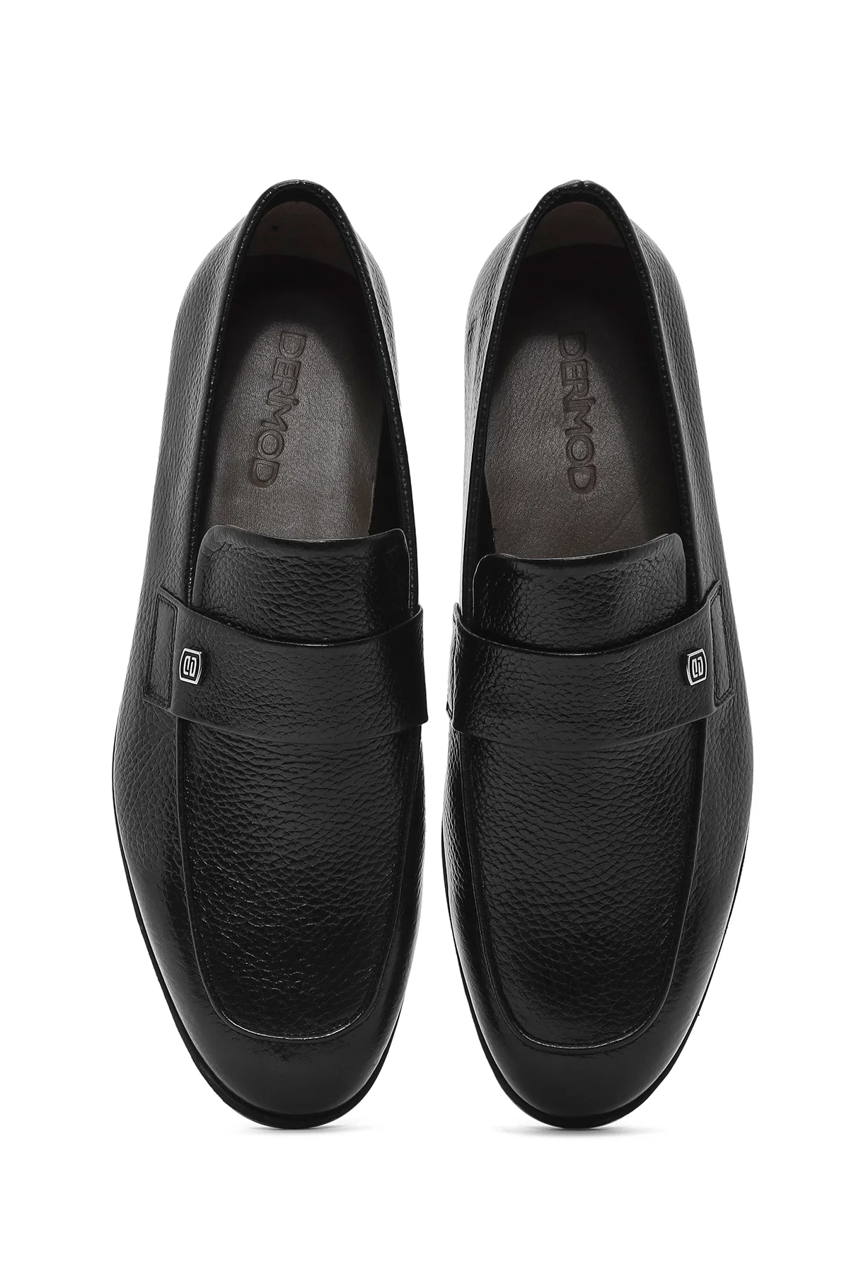 Erkek Siyah Deri Casual Loafer - Image 7