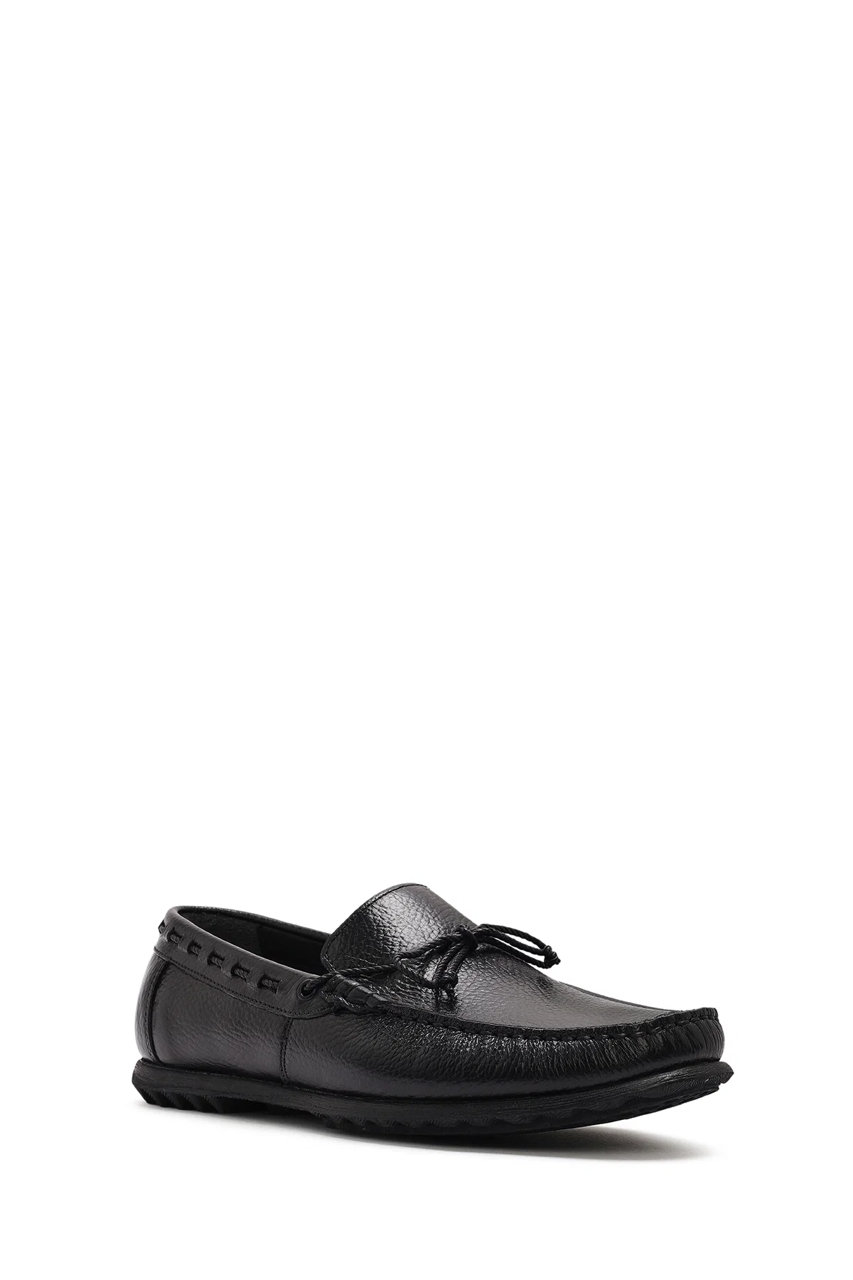 Erkek Siyah Deri Casual Loafer - Image 6