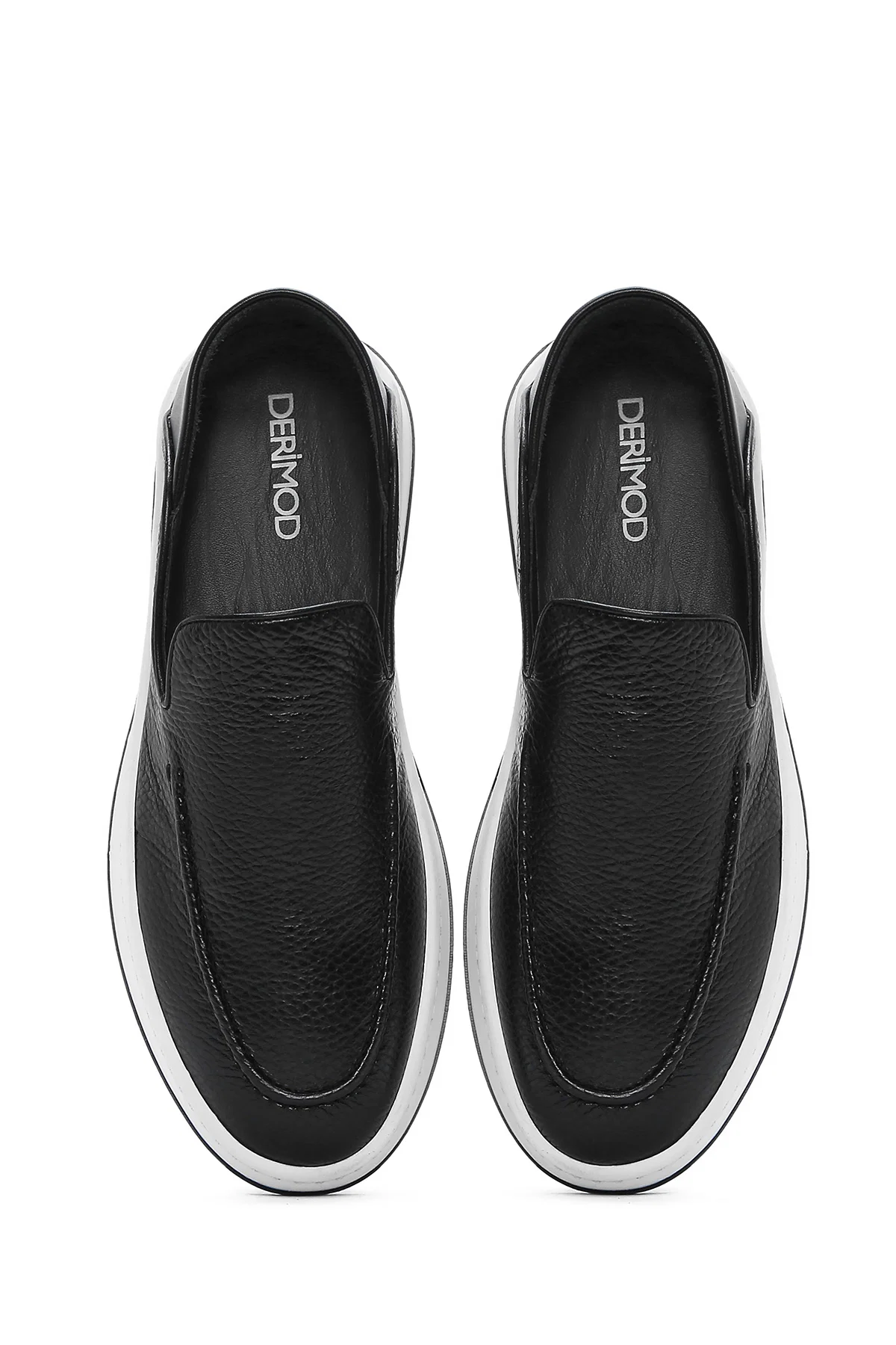 Erkek Siyah Deri Casual Loafer - Image 7