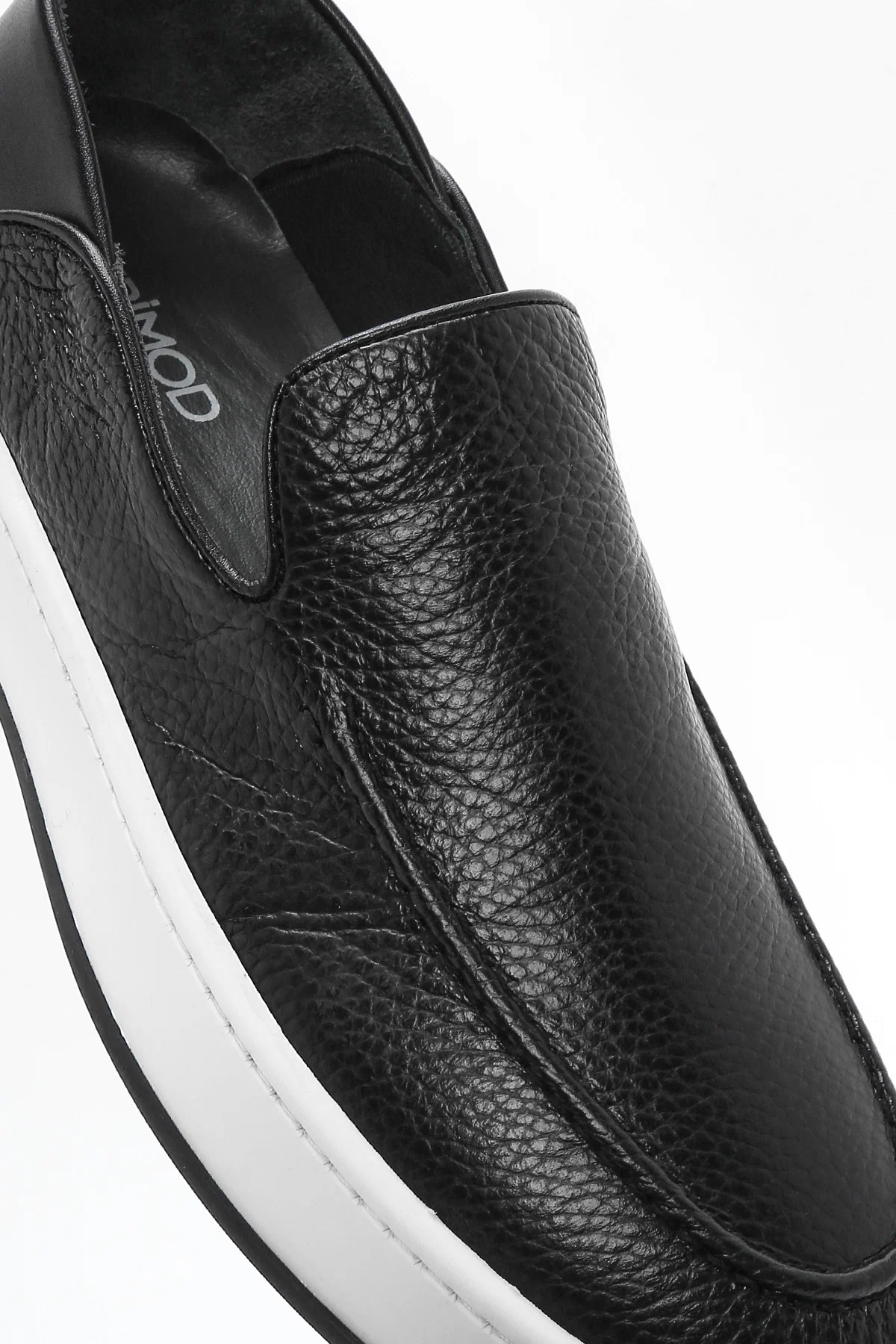 Erkek Siyah Deri Casual Loafer - Image 9
