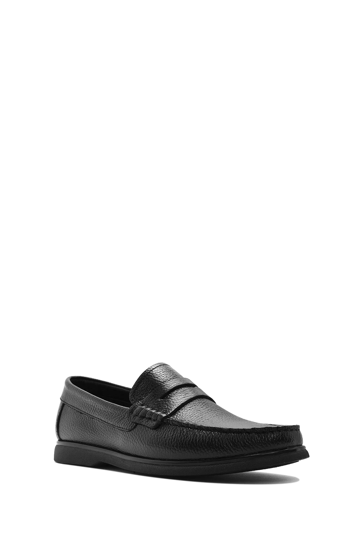 Erkek Siyah Deri Casual Loafer - Image 6