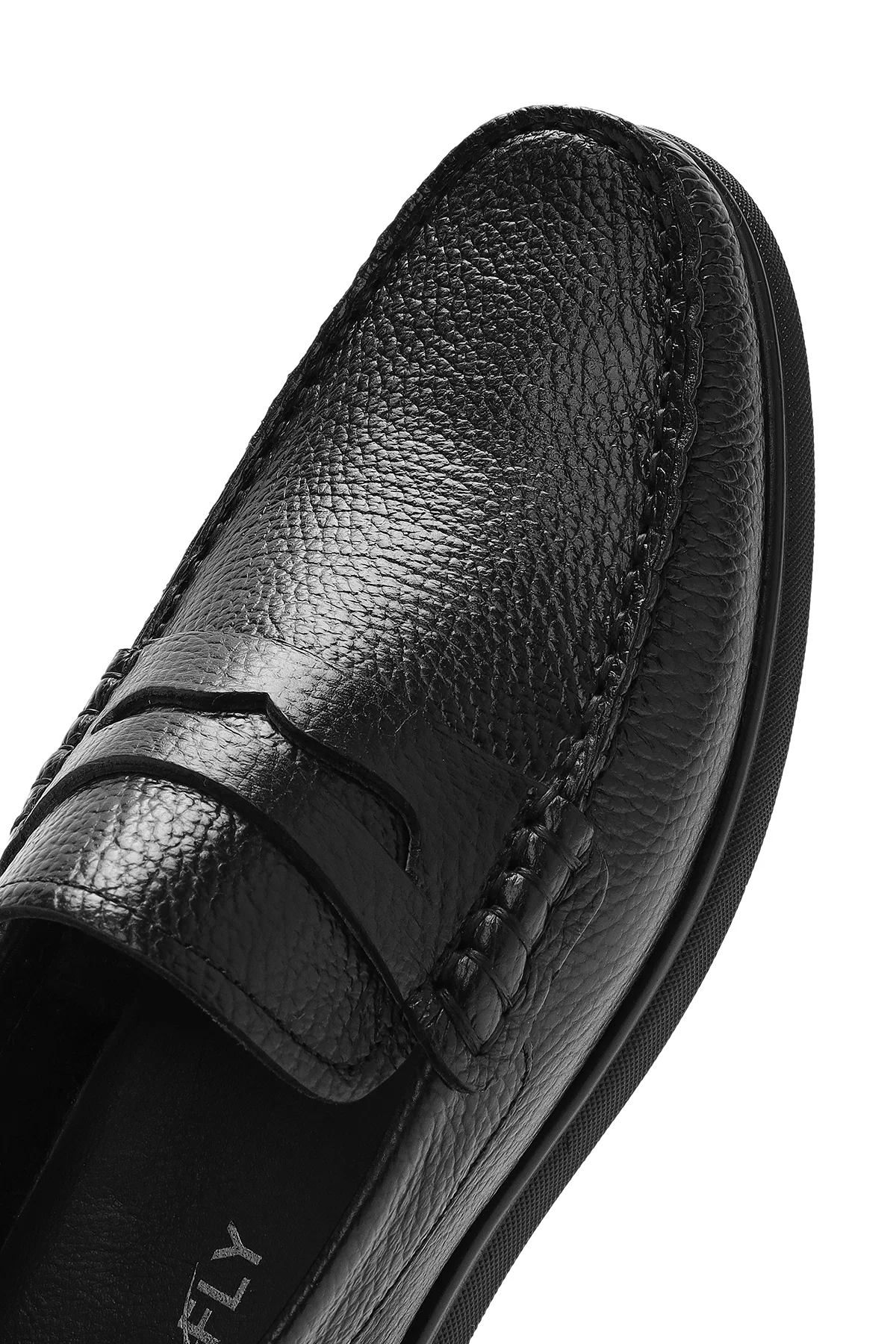 Erkek Siyah Deri Casual Loafer - Image 8