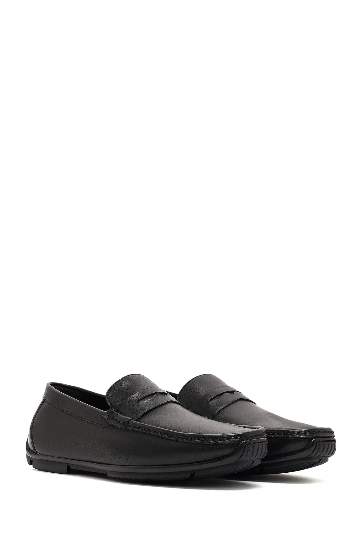 Erkek Siyah Deri Casual Loafer - Image 3