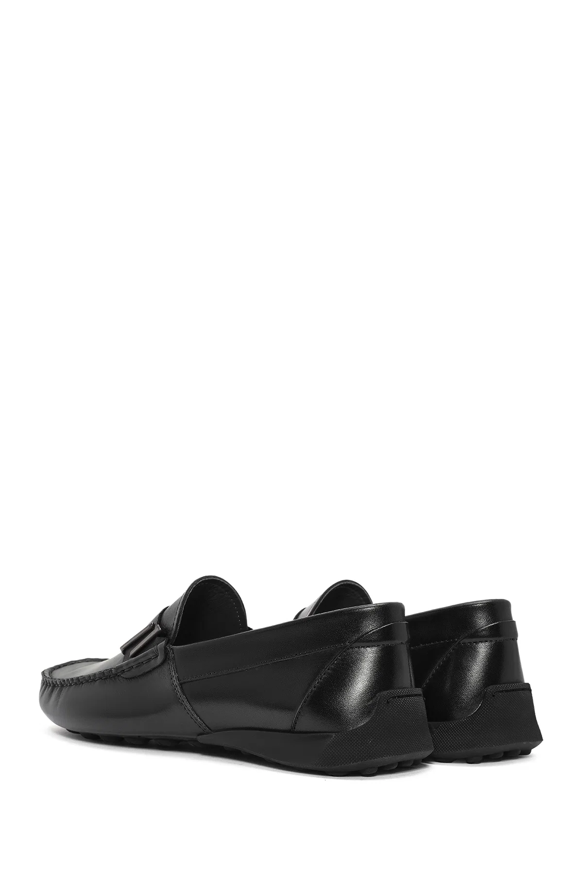 Erkek Siyah Deri Casual Loafer - Image 5