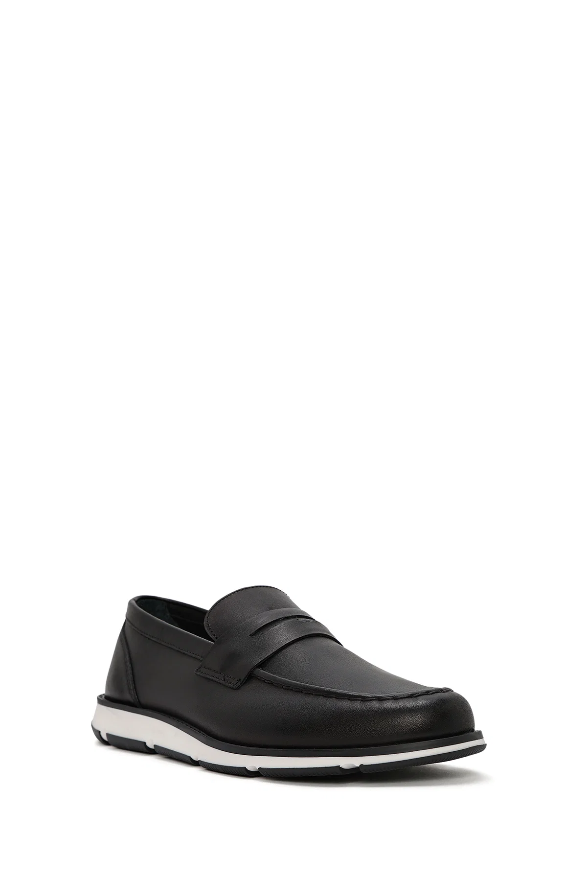 Erkek Siyah Deri Casual Loafer - Image 6