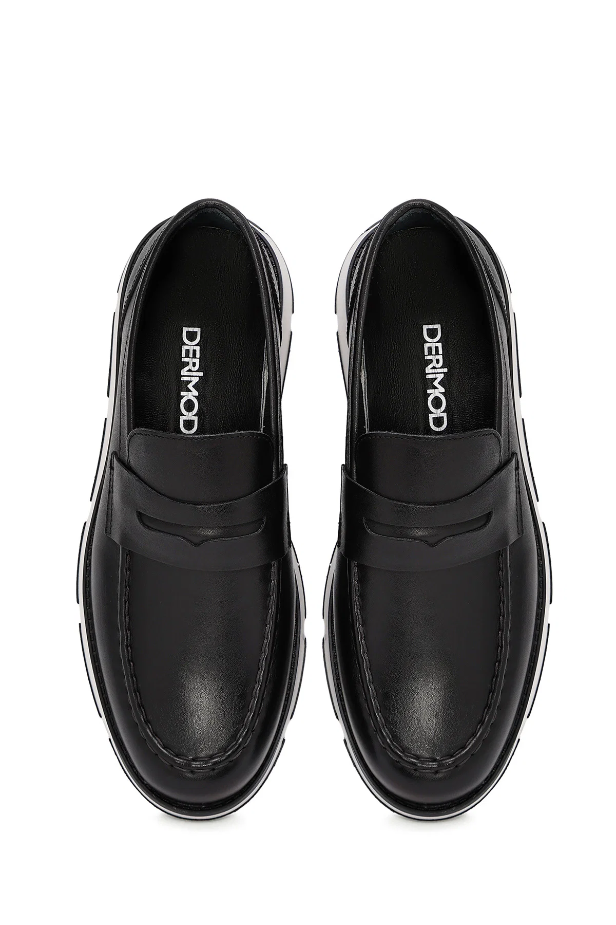 Erkek Siyah Deri Casual Loafer - Image 7