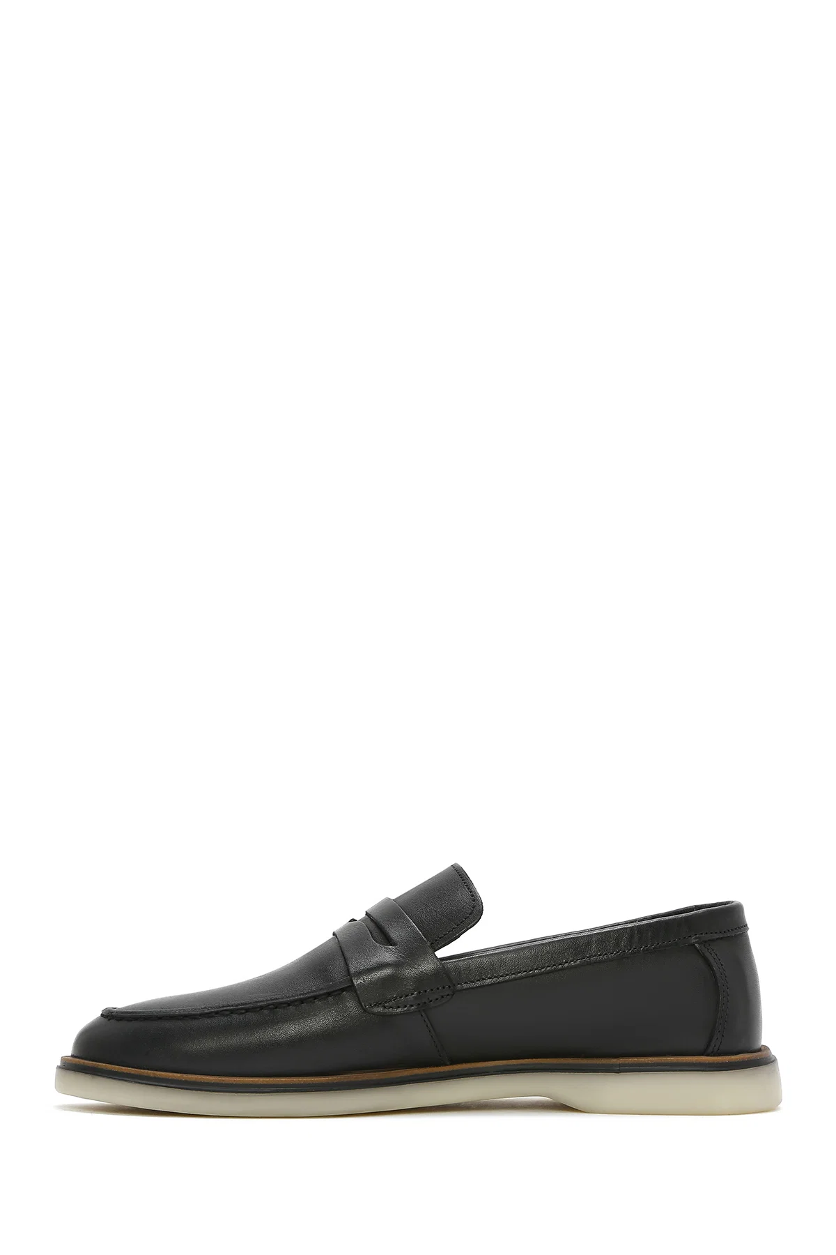 Erkek Siyah Deri Casual Loafer - Image 2