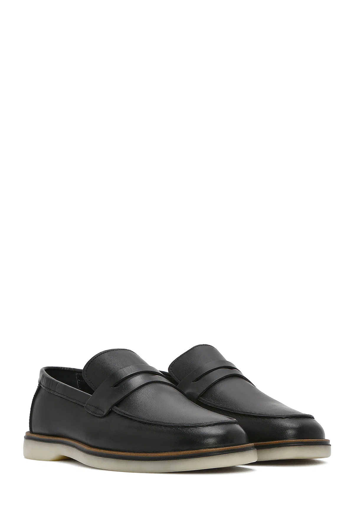 Erkek Siyah Deri Casual Loafer - Image 3