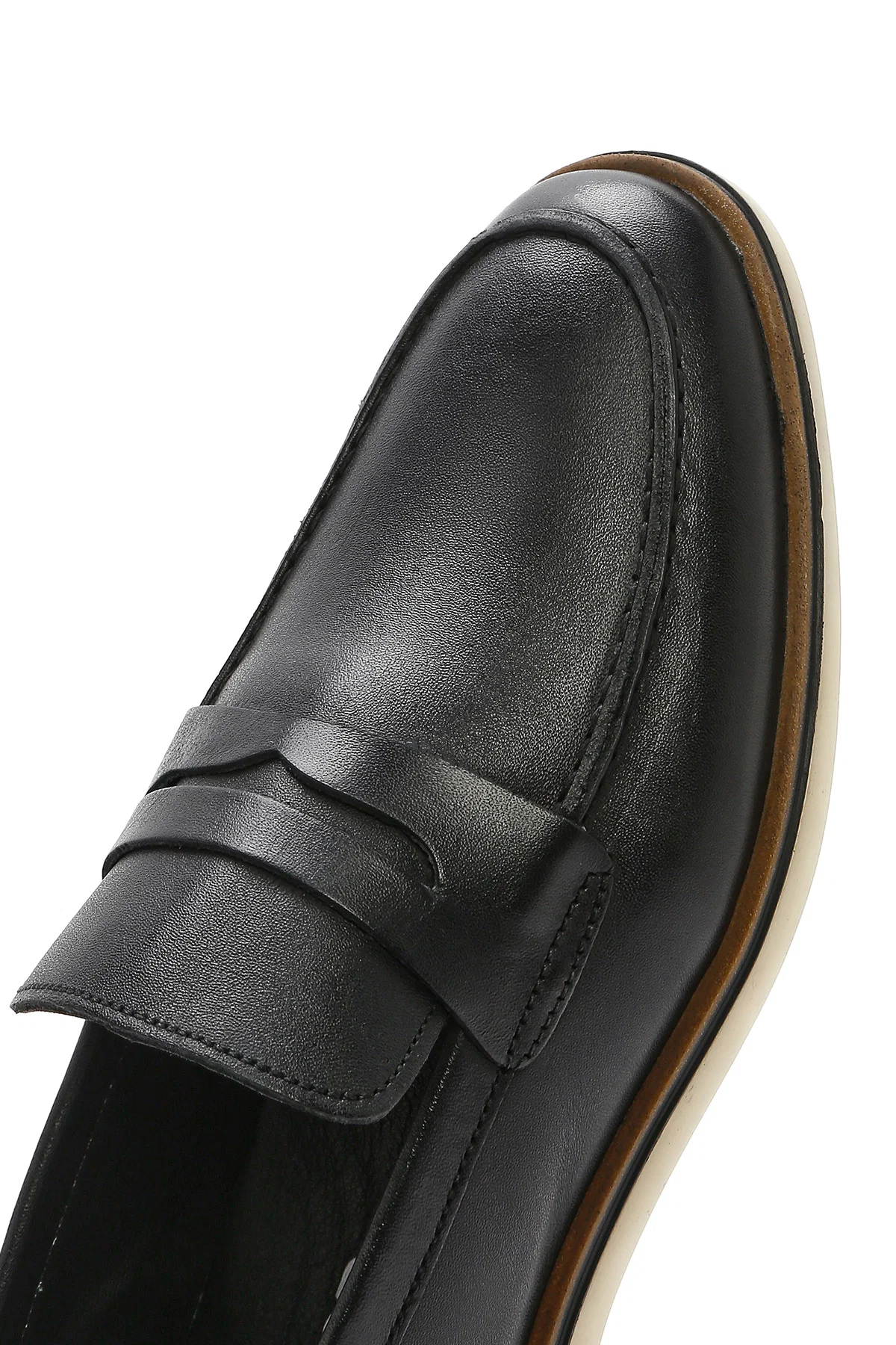 Erkek Siyah Deri Casual Loafer - Image 8