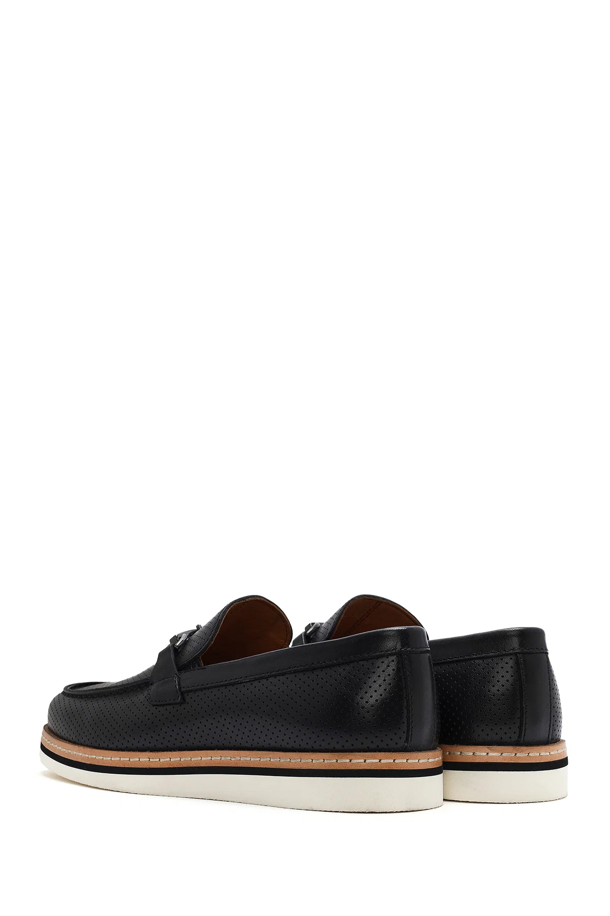 Erkek Siyah Deri Casual Loafer - Image 5