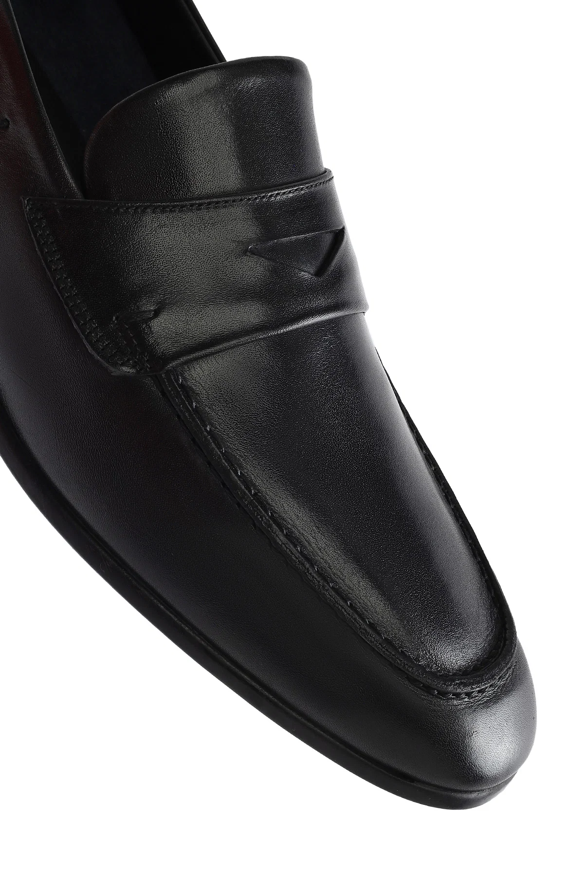 Erkek Siyah Deri Casual Loafer - Image 9