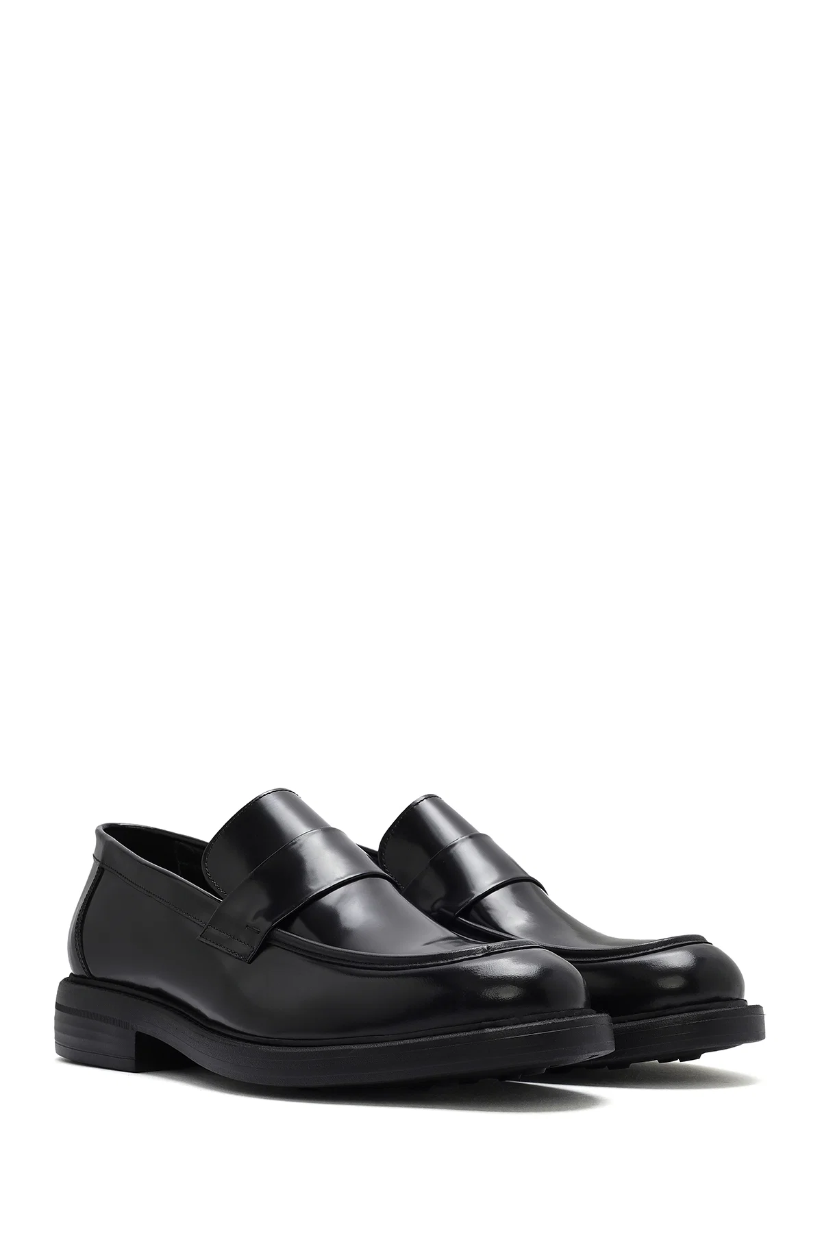 Erkek Siyah Deri Casual Loafer - Image 3