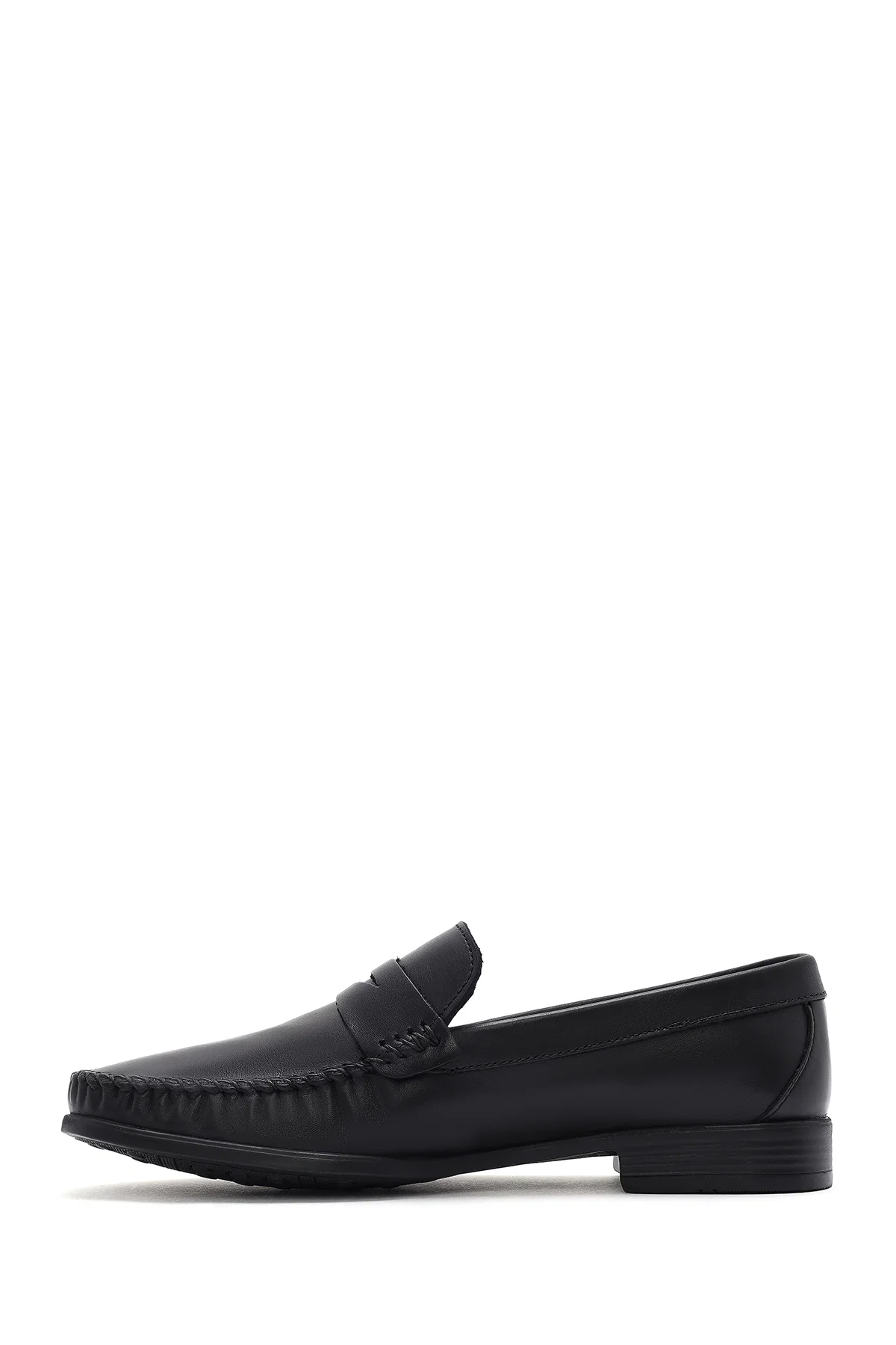 Erkek Siyah Deri Casual Loafer - Image 2