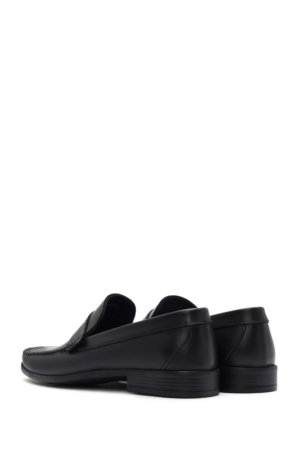 Erkek Siyah Deri Casual Loafer - Image 5