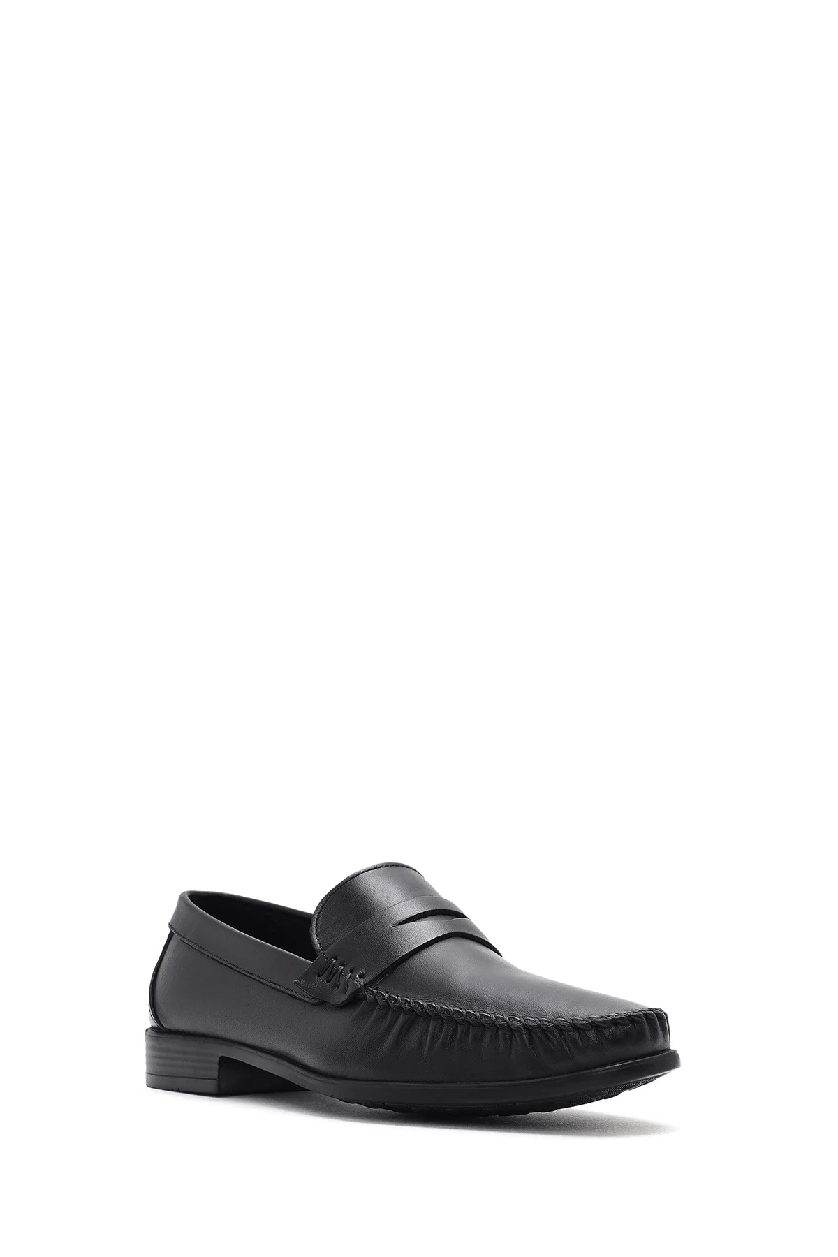 Erkek Siyah Deri Casual Loafer - Image 6