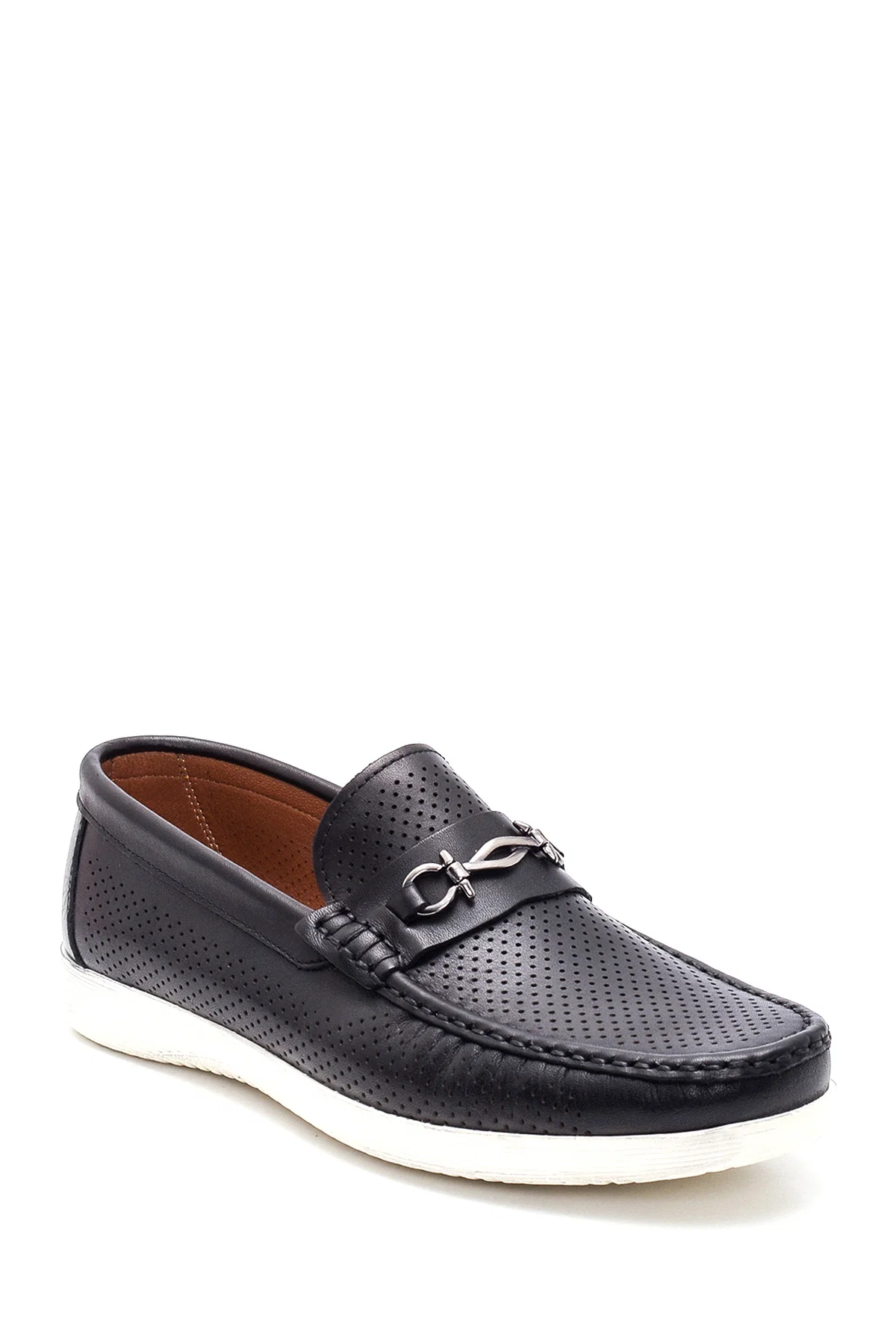 Erkek Siyah Deri Casual Loafer - Image 4