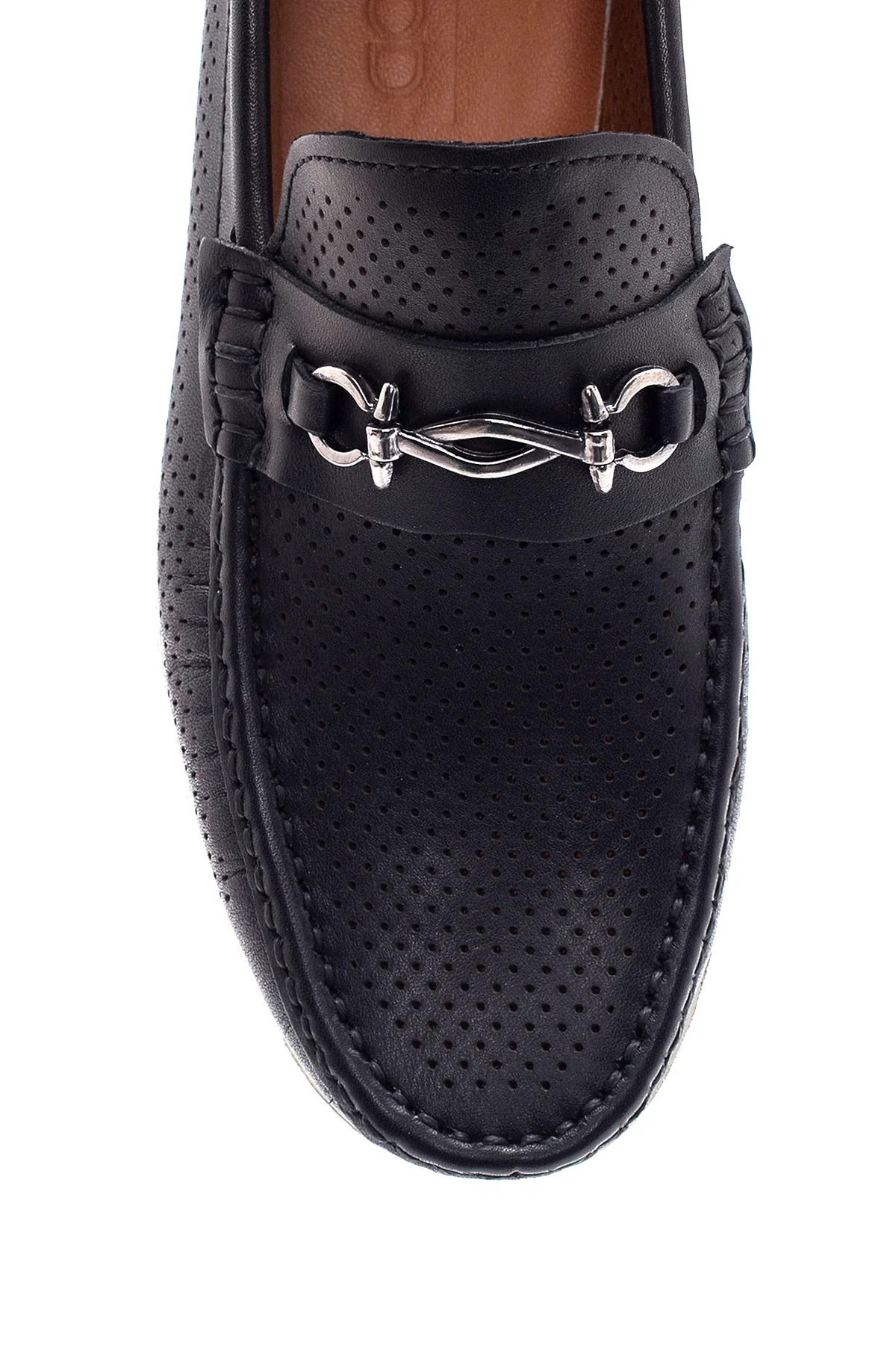 Erkek Siyah Deri Casual Loafer - Image 7