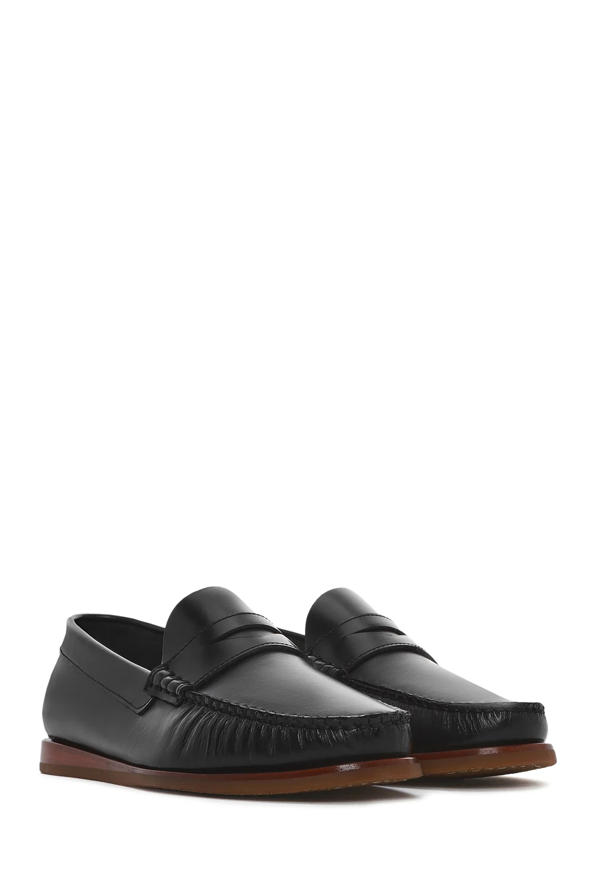 Erkek Siyah Deri Casual Loafer - Image 3