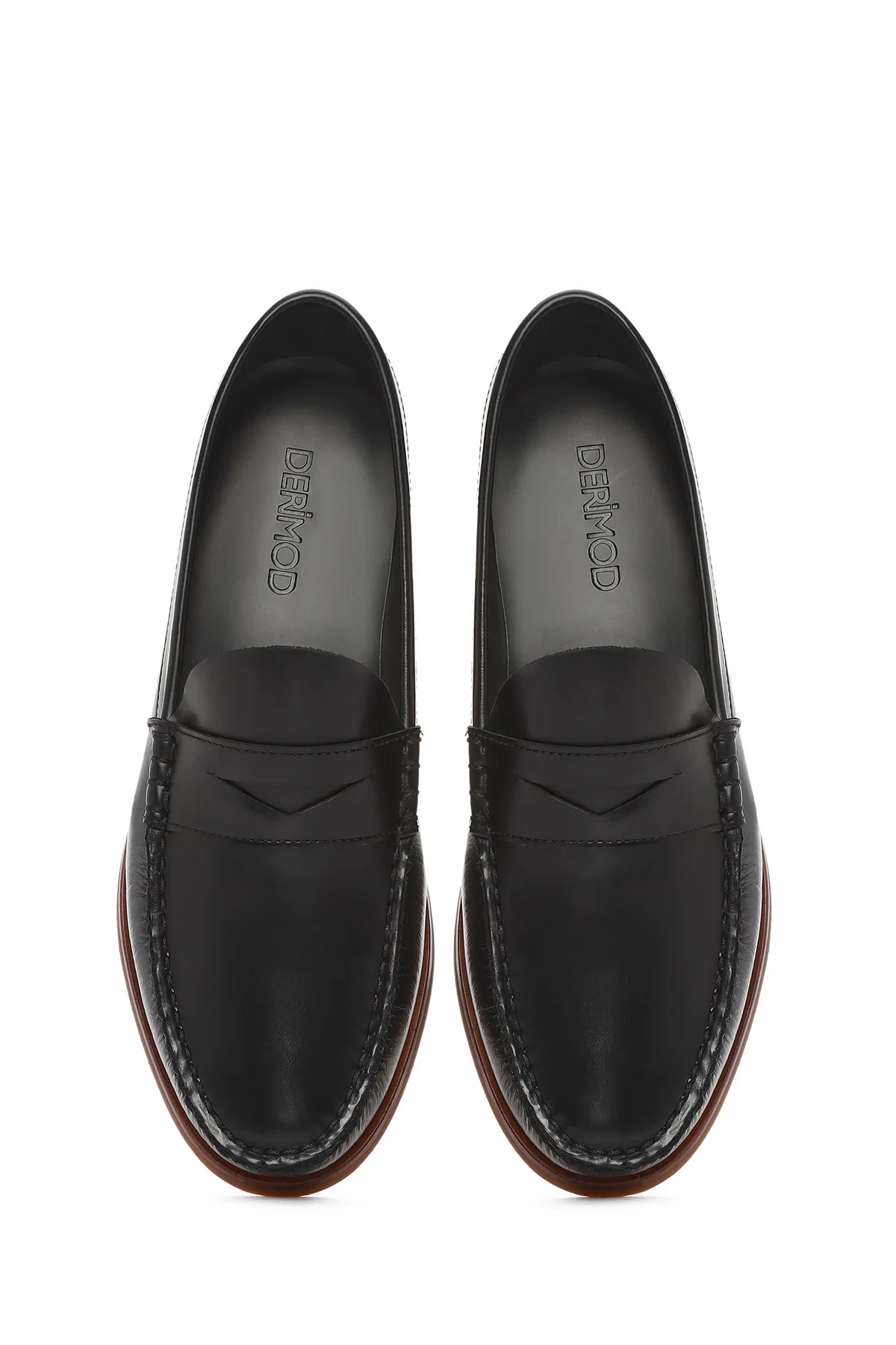 Erkek Siyah Deri Casual Loafer - Image 8