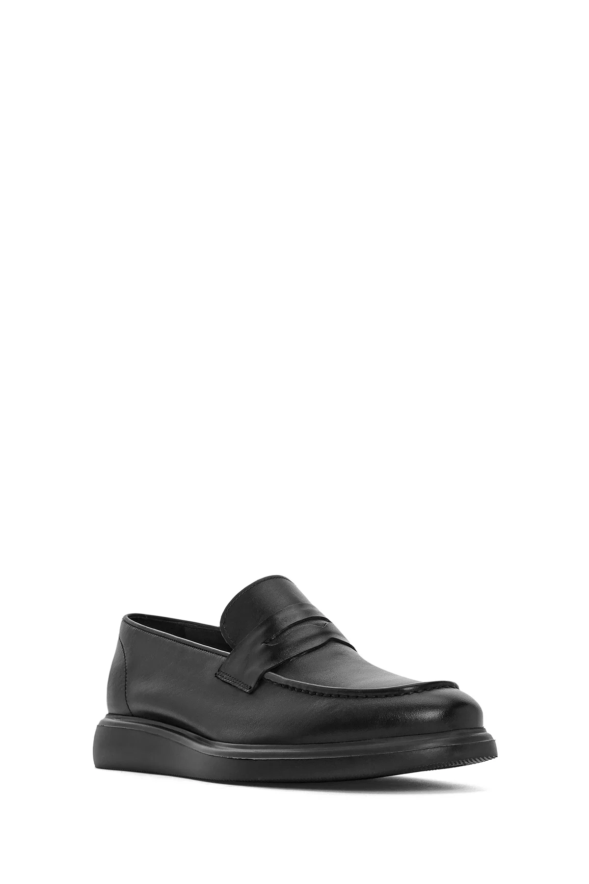 Erkek Siyah Deri Casual Loafer - Image 6