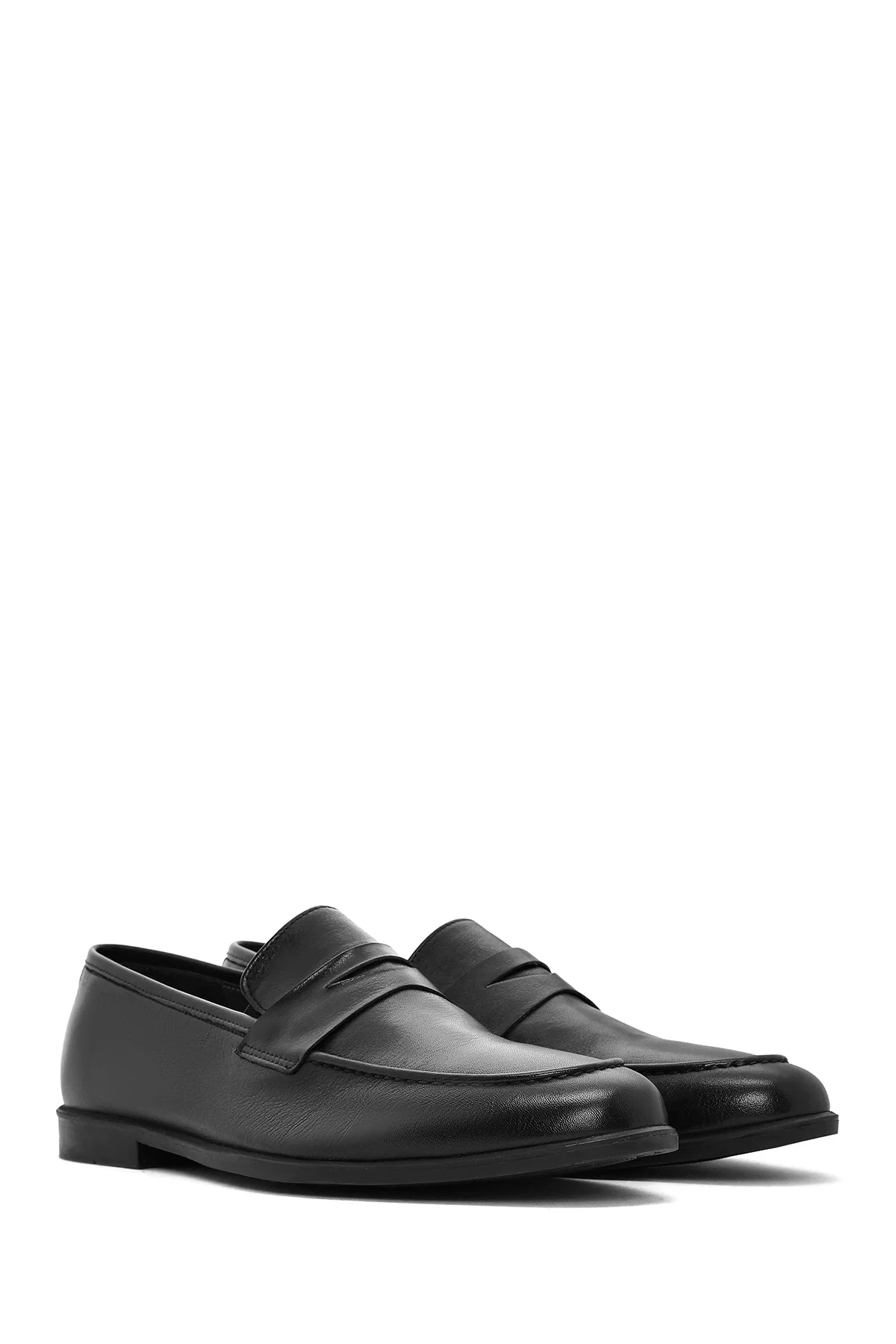 Erkek Siyah Deri Casual Loafer - Image 3