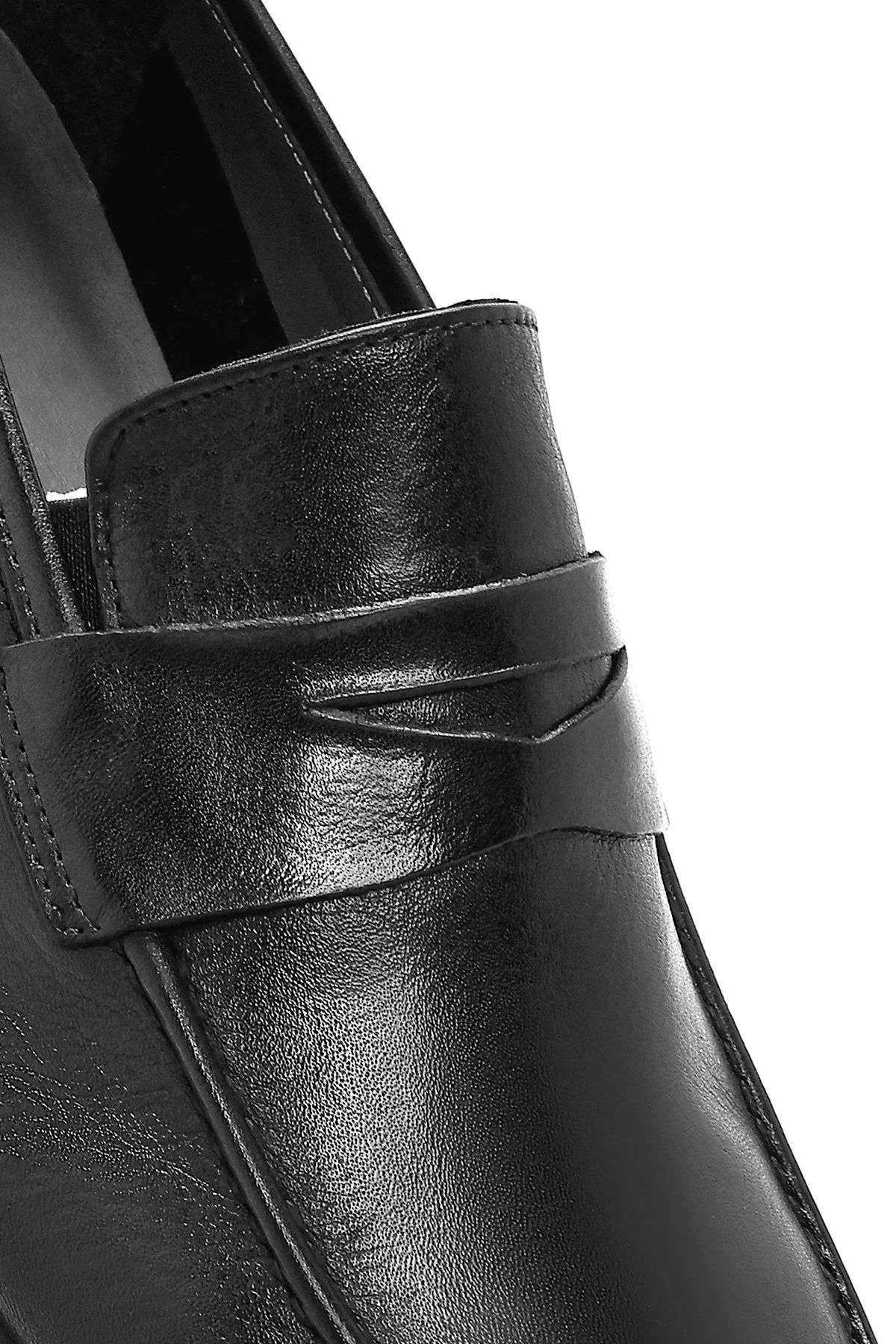 Erkek Siyah Deri Casual Loafer - Image 8
