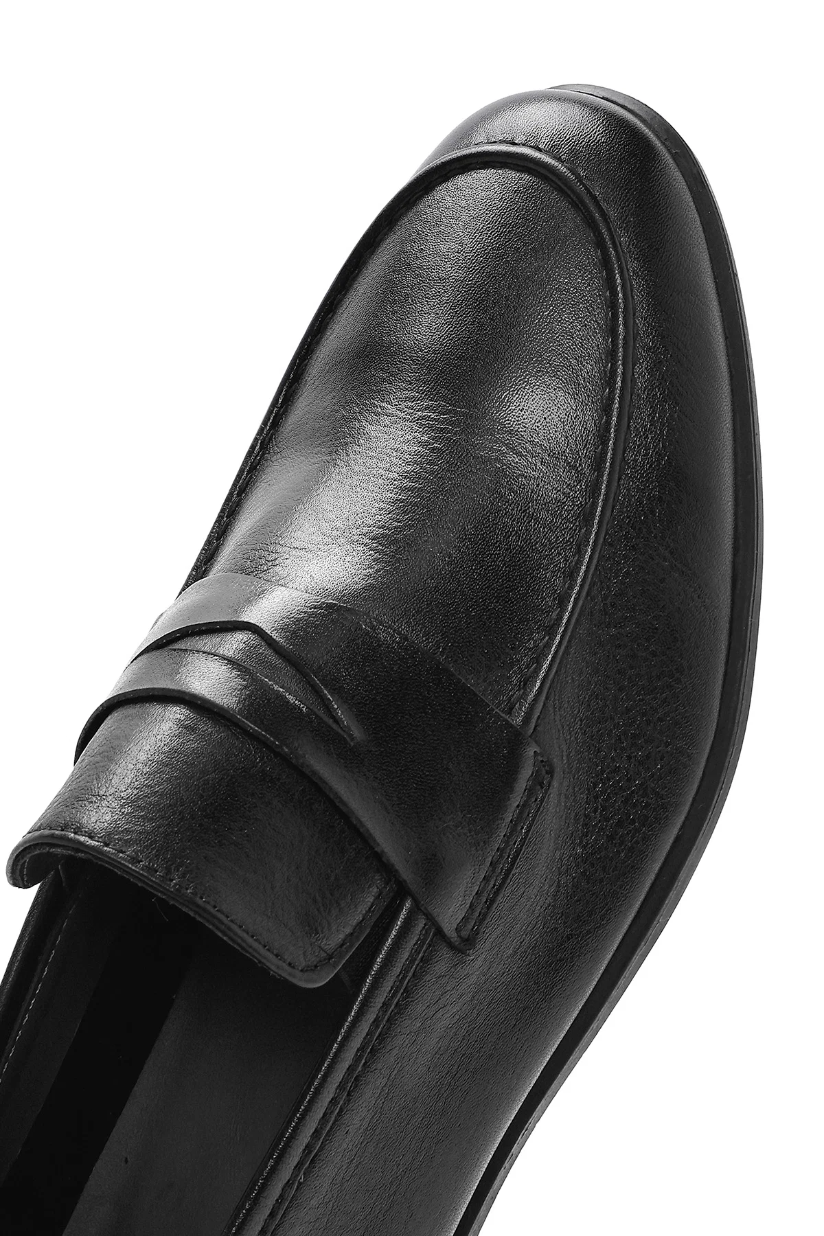 Erkek Siyah Deri Casual Loafer - Image 9
