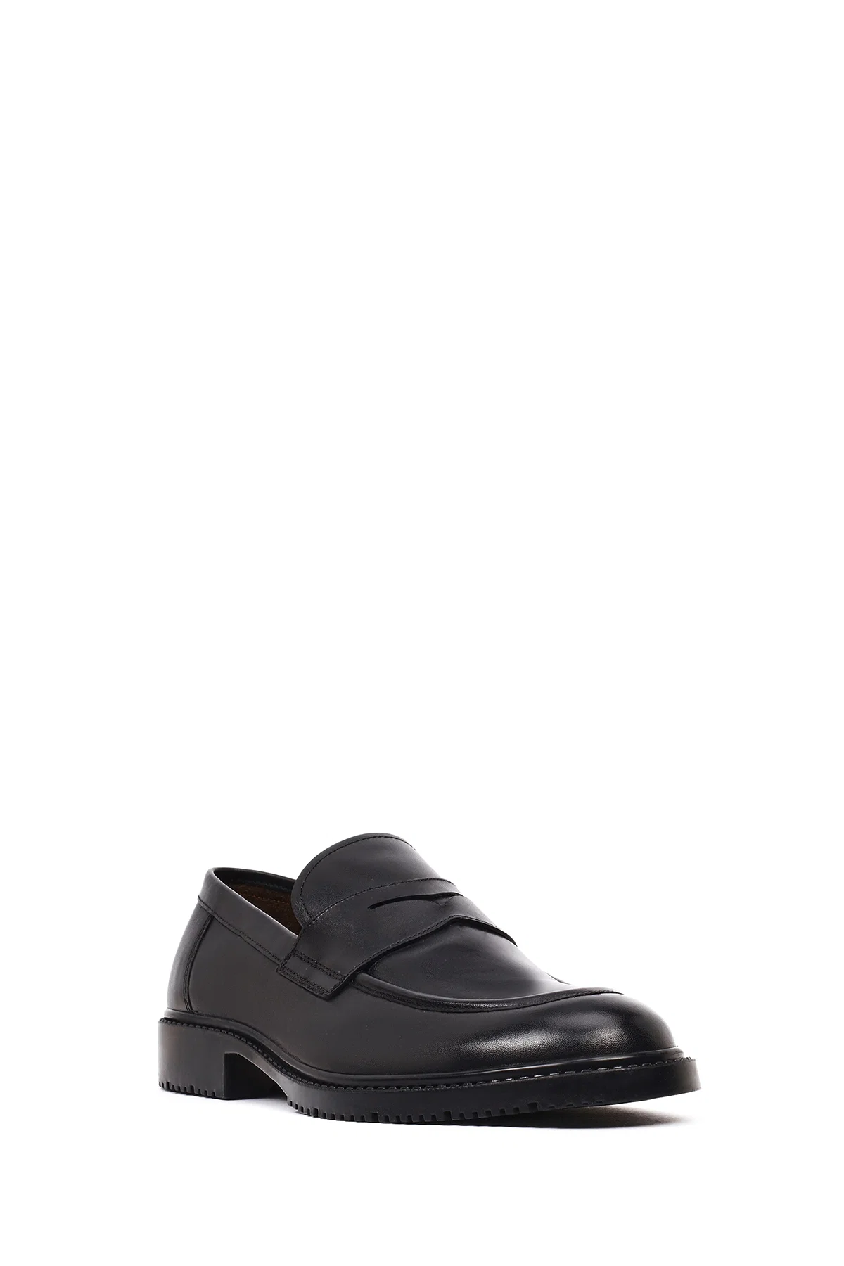 Erkek Siyah Deri Casual Loafer - Image 5
