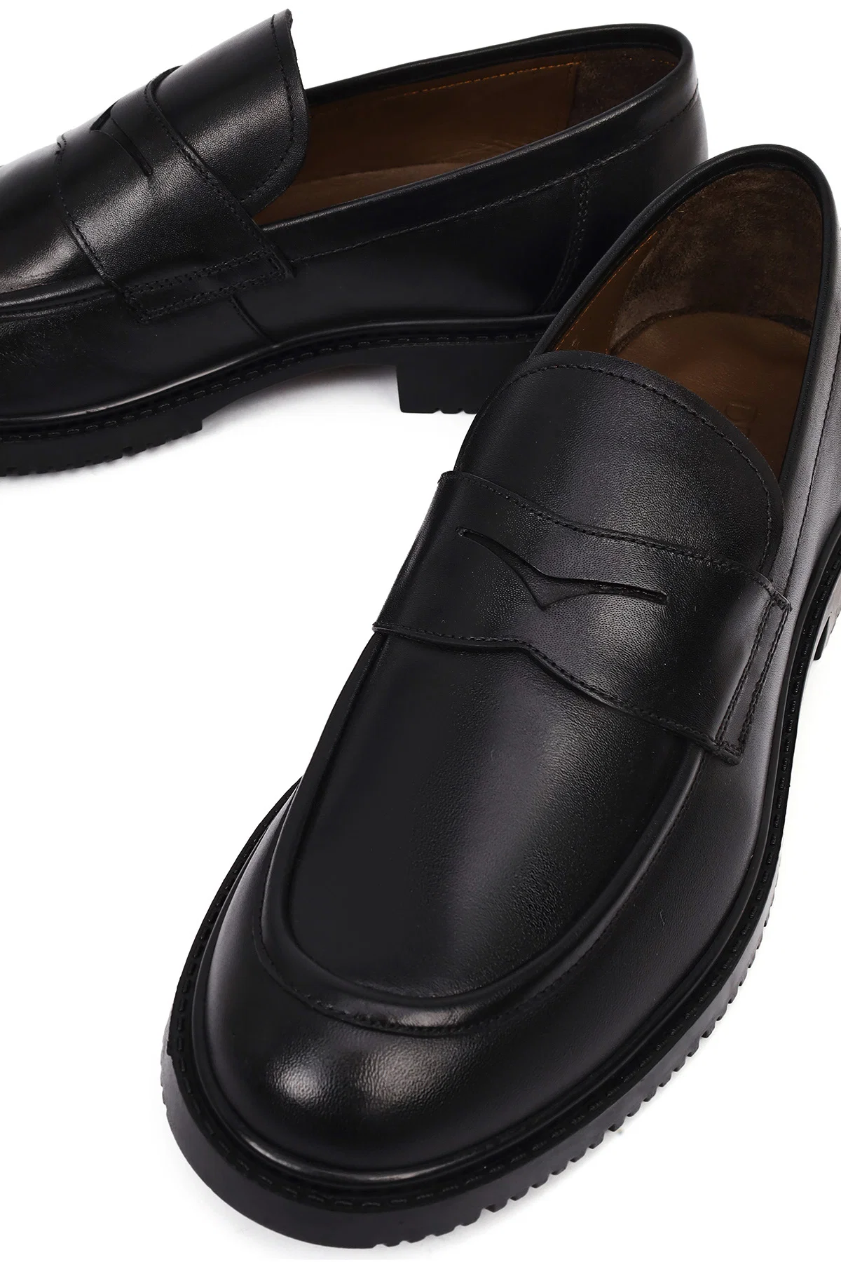 Erkek Siyah Deri Casual Loafer - Image 9