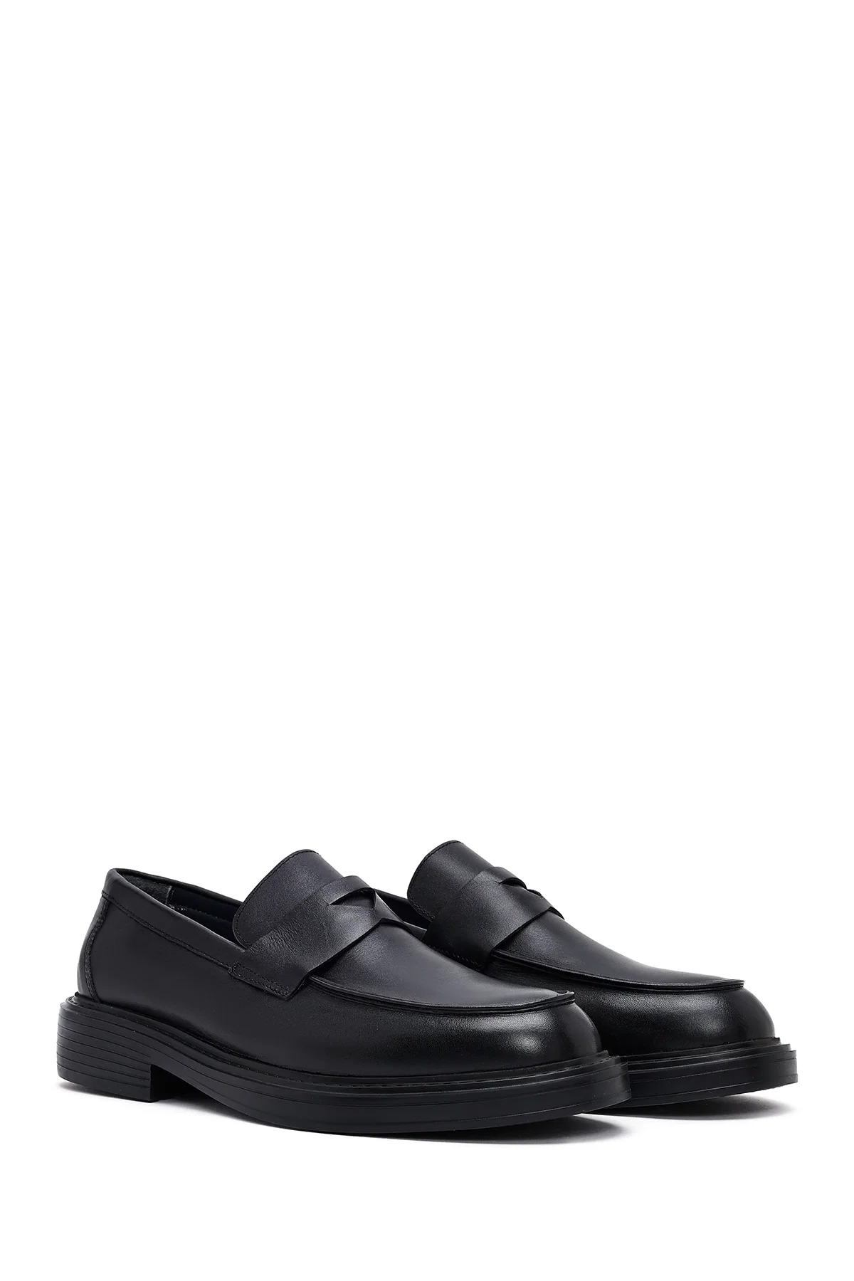 Erkek Siyah Deri Casual Loafer - Image 3