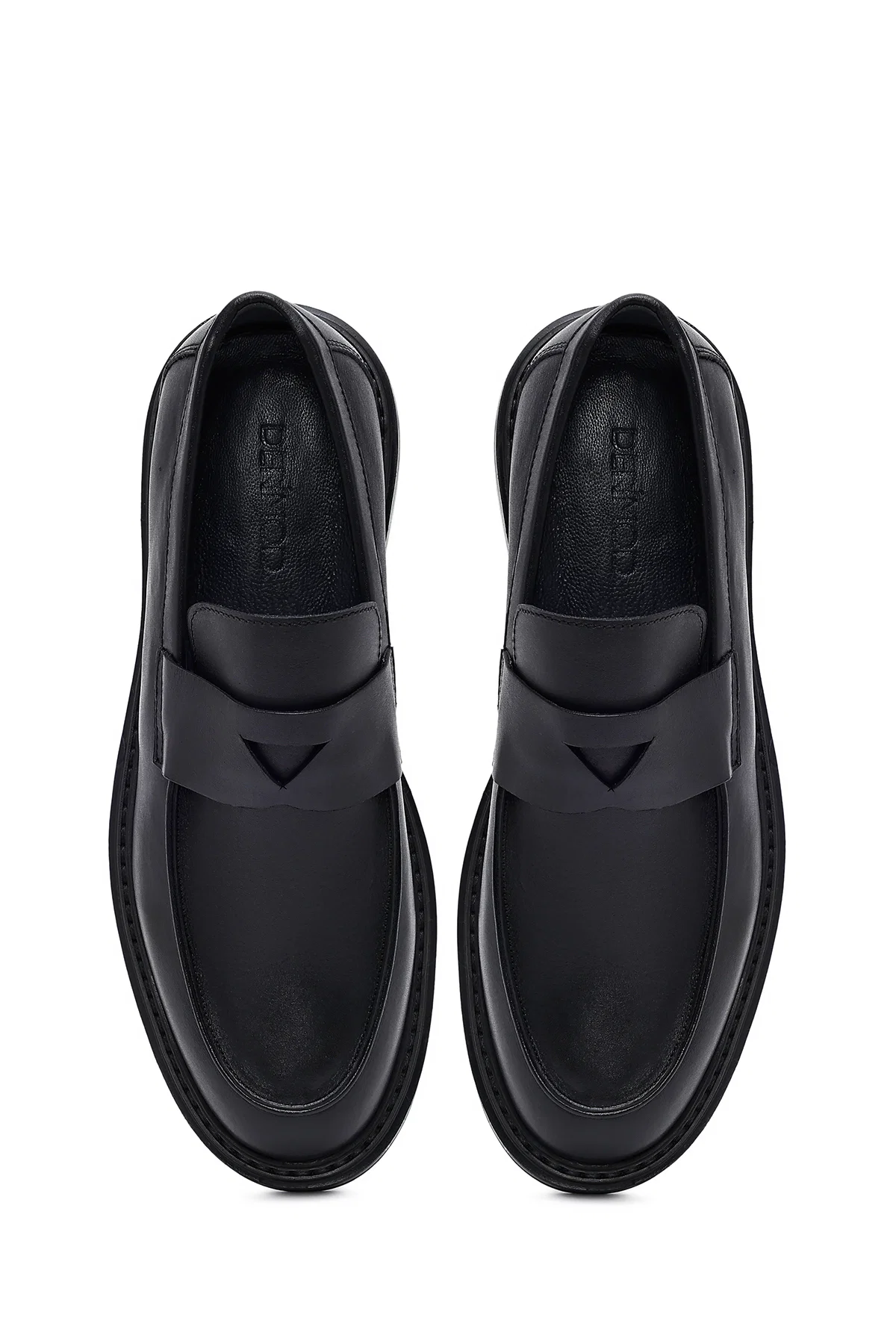 Erkek Siyah Deri Casual Loafer - Image 7