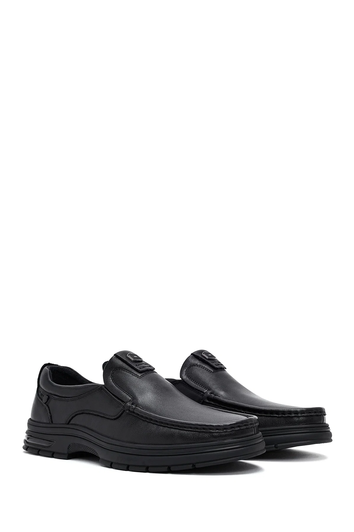 Erkek Siyah Deri Casual Loafer - Image 3