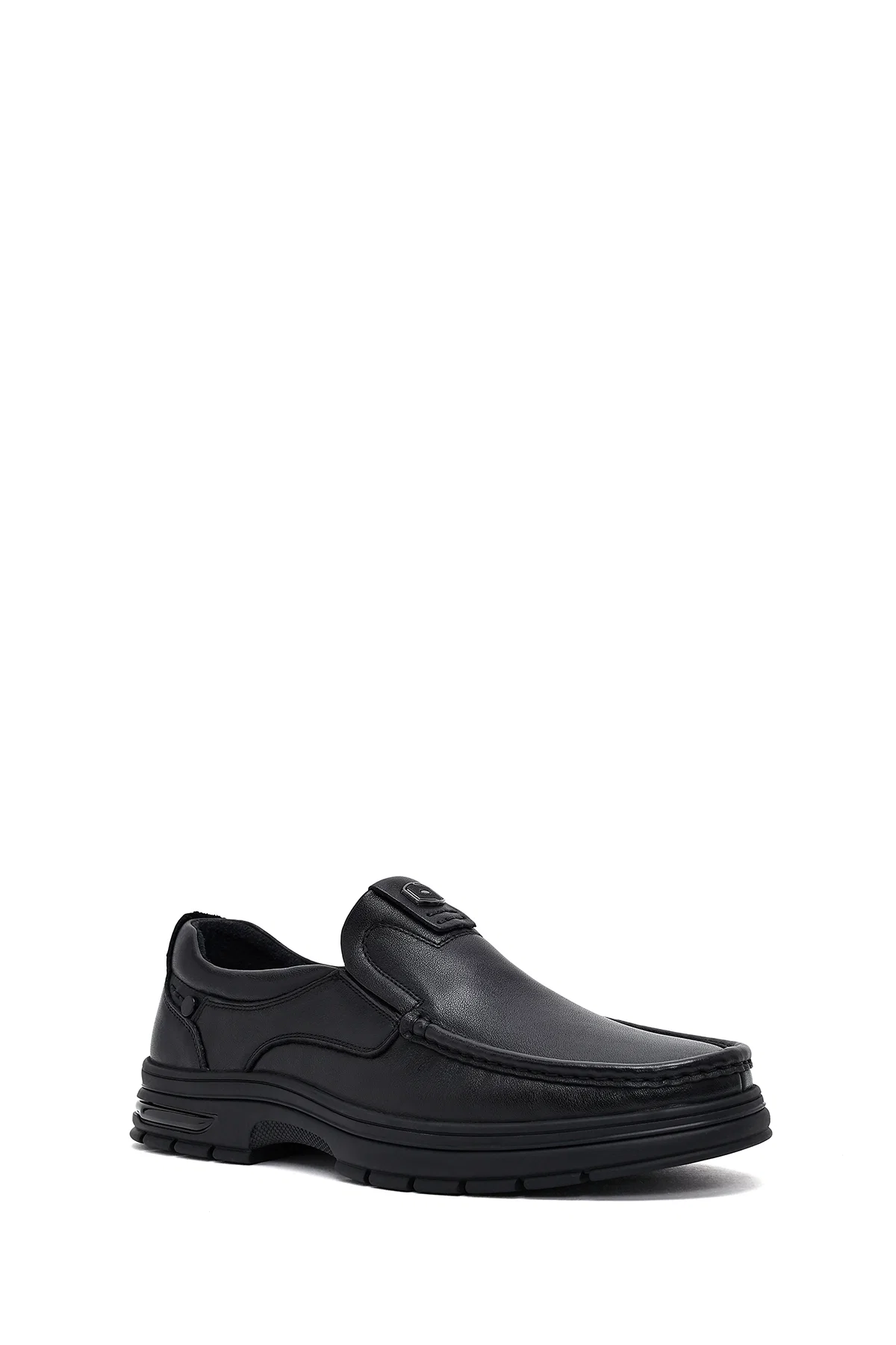 Erkek Siyah Deri Casual Loafer - Image 6