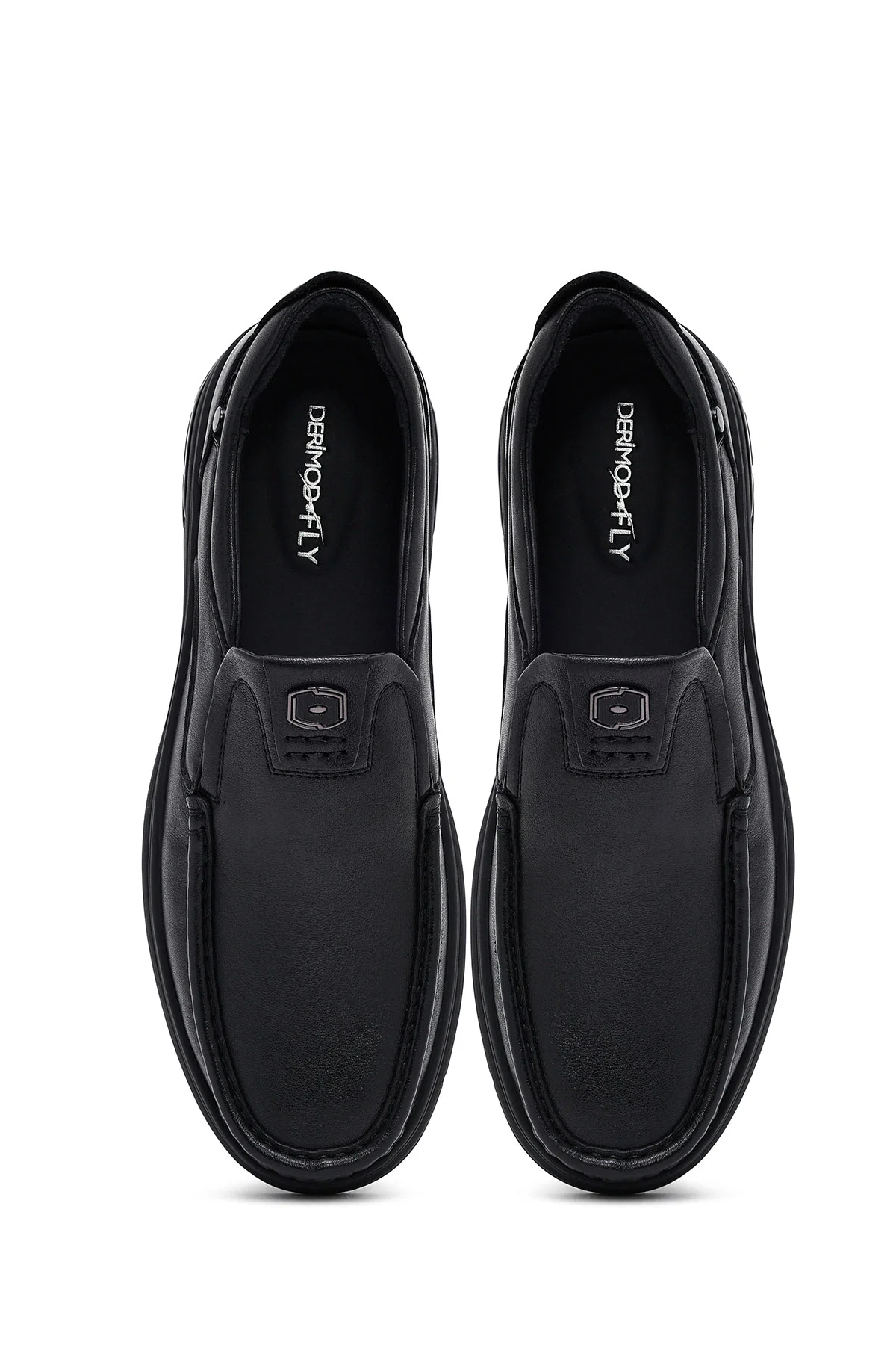 Erkek Siyah Deri Casual Loafer - Image 7