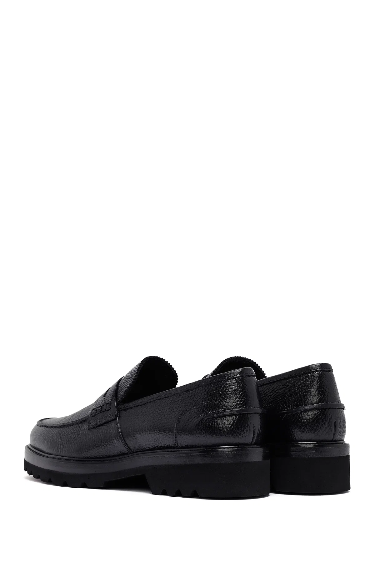 Erkek Siyah Deri Casual Loafer - Image 5