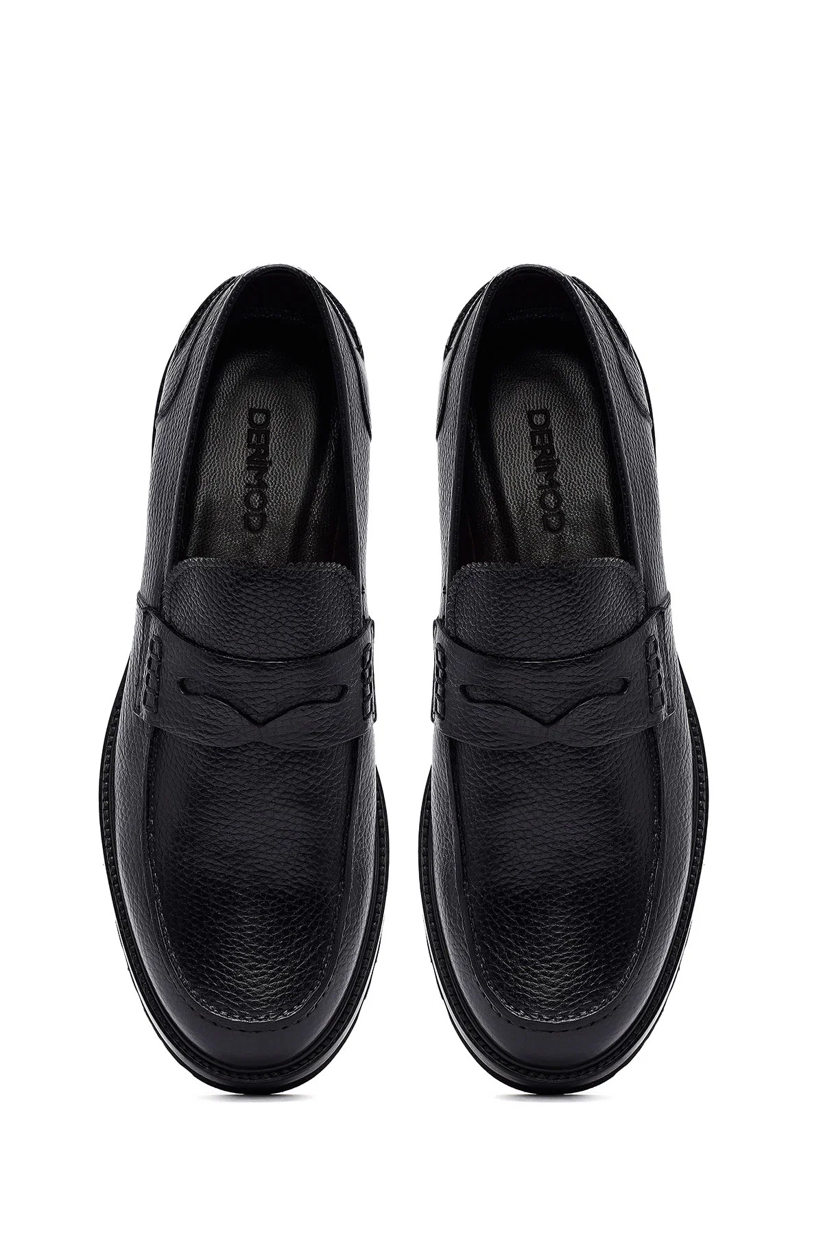 Erkek Siyah Deri Casual Loafer - Image 7