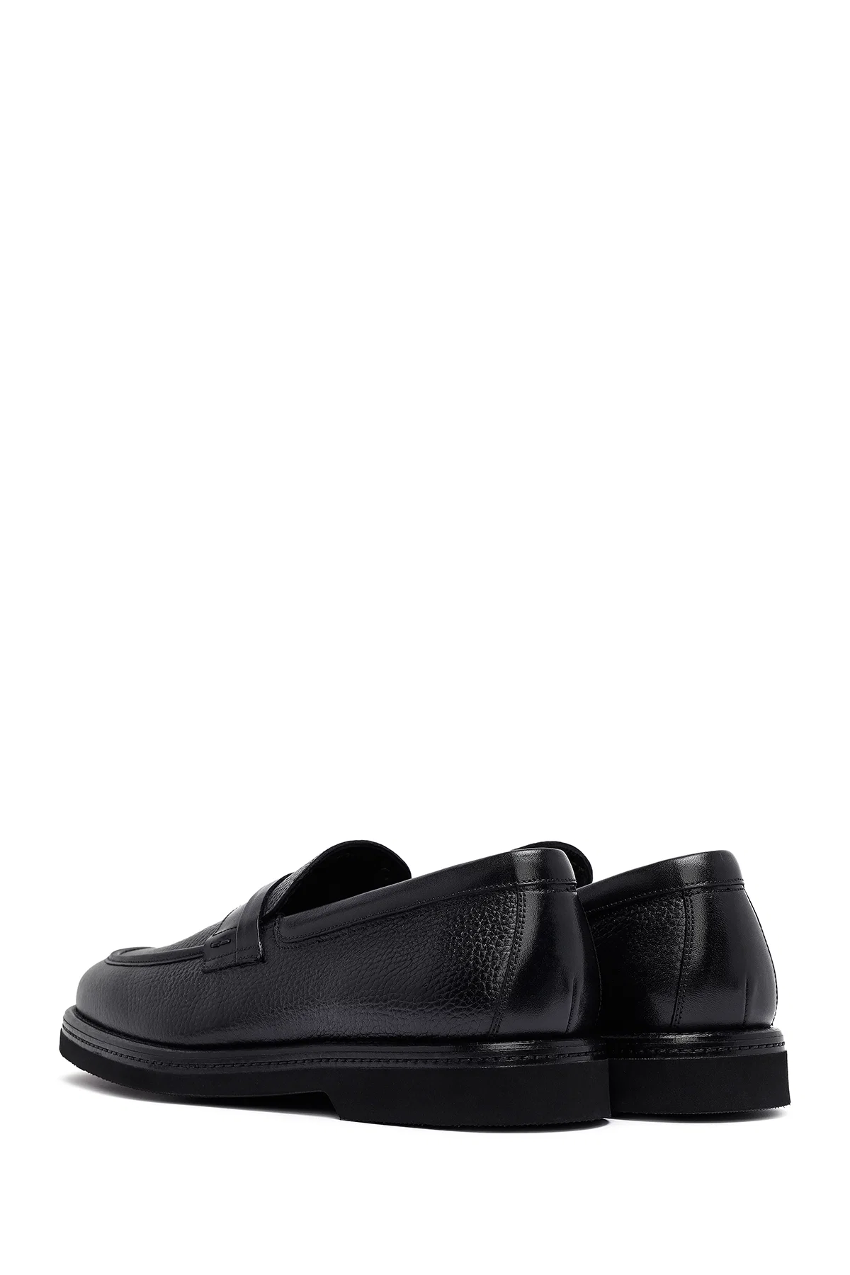 Erkek Siyah Deri Casual Loafer - Image 5
