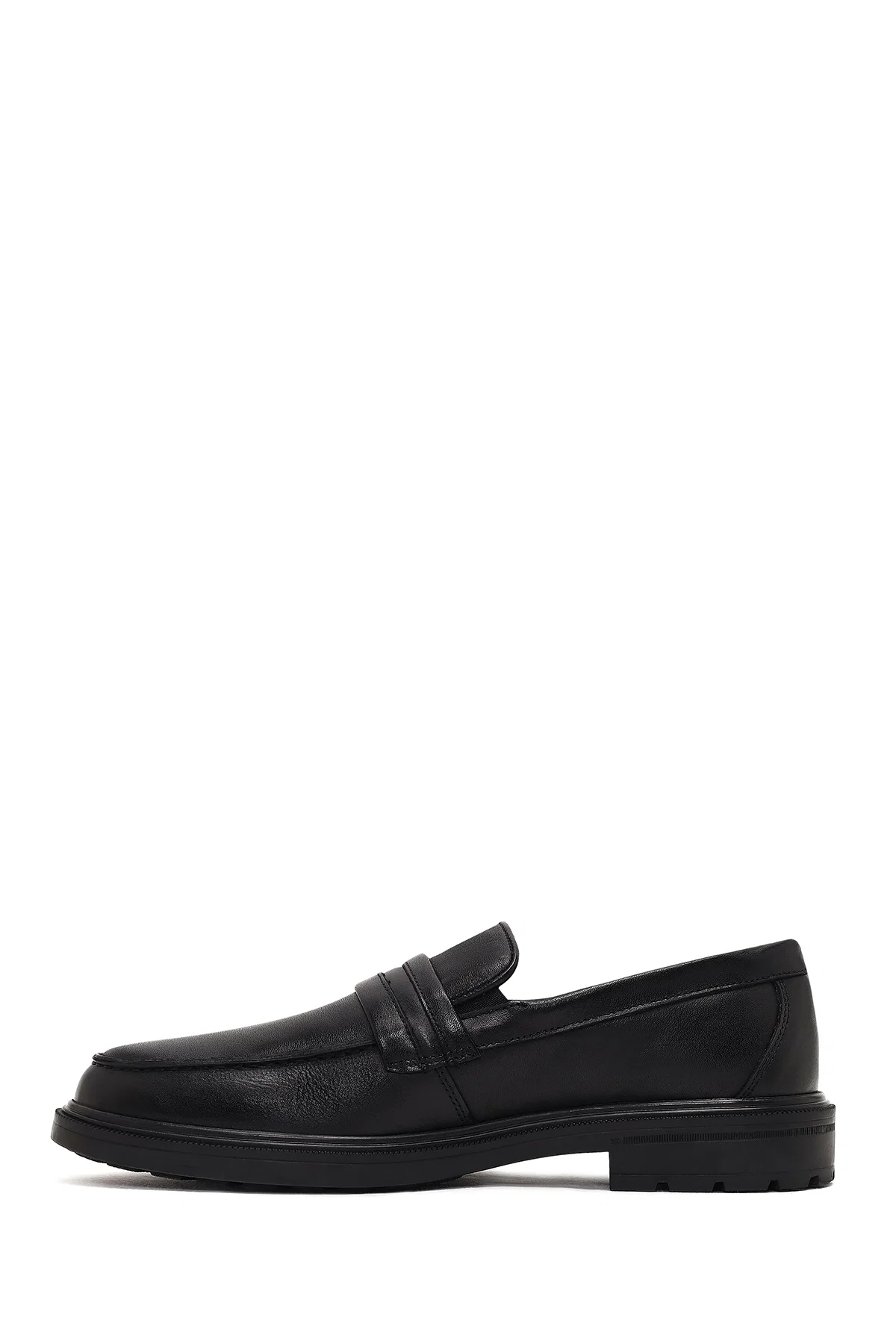 Erkek Siyah Deri Casual Loafer - Image 2