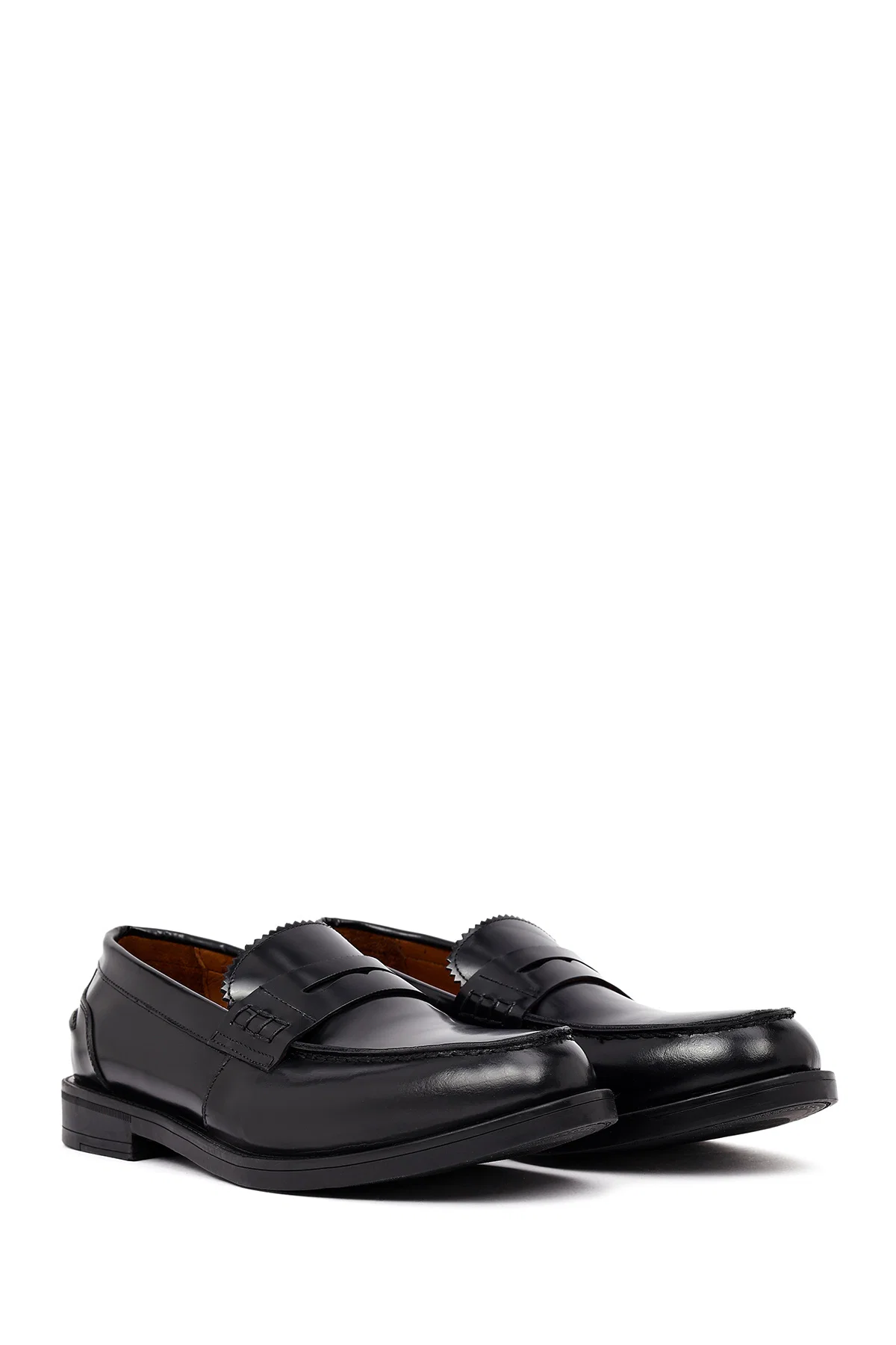 Erkek Siyah Deri Casual Loafer - Image 3