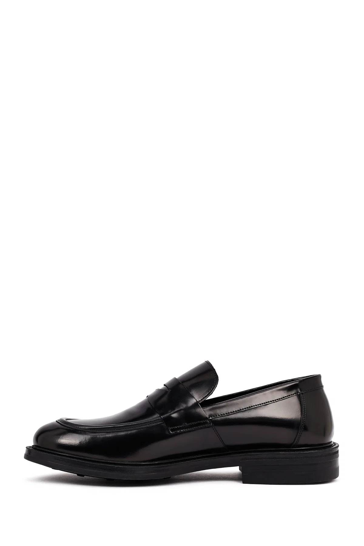 Erkek Siyah Deri Casual Loafer - Image 2