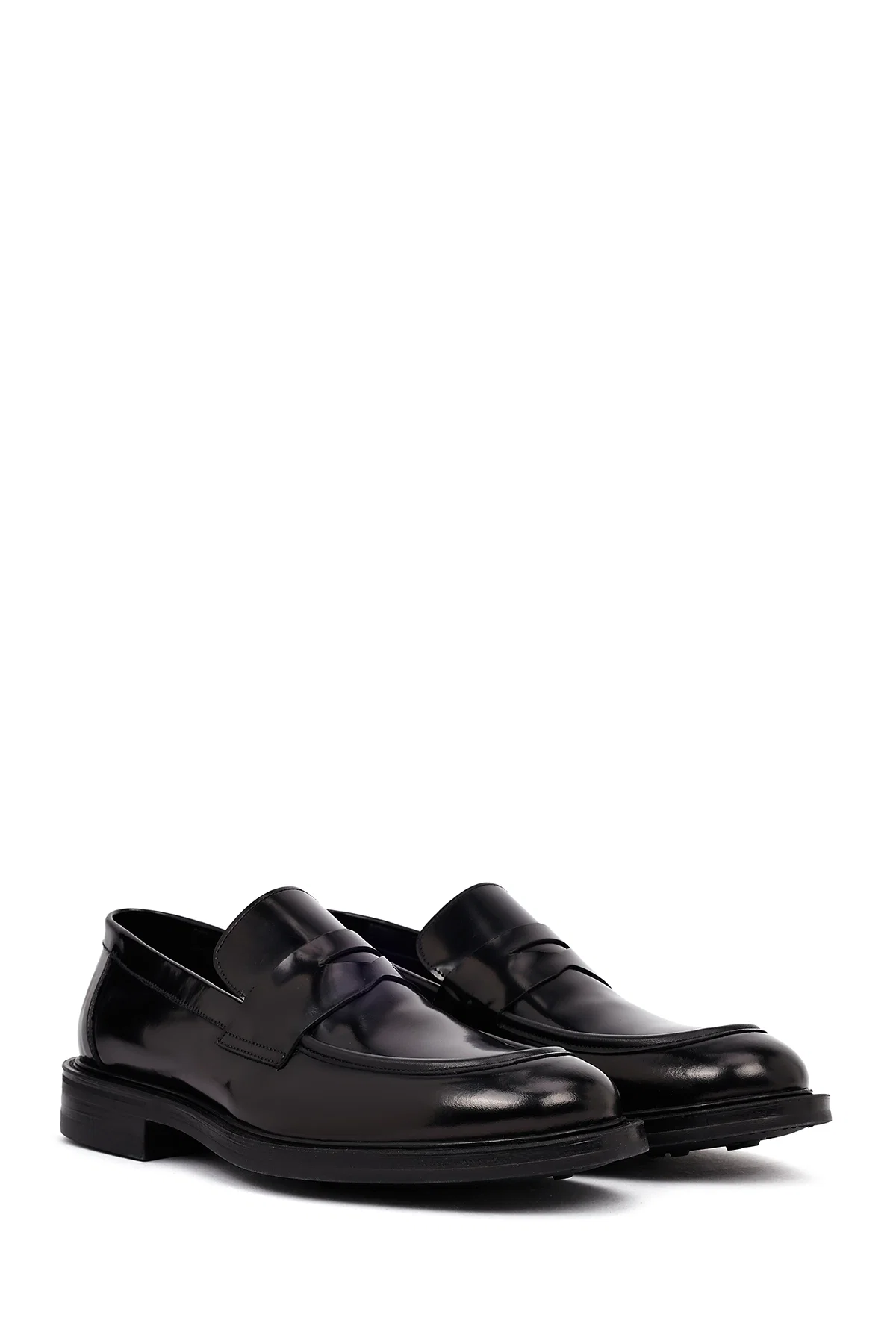 Erkek Siyah Deri Casual Loafer - Image 3