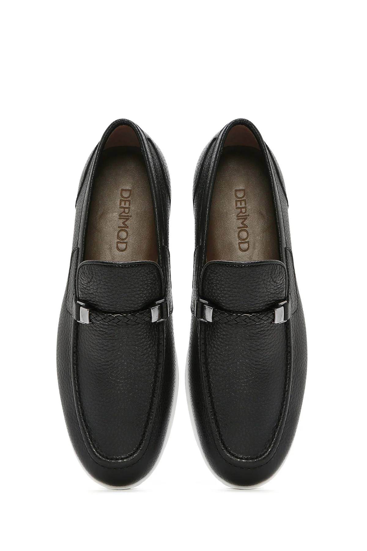Erkek Siyah Deri Casual Loafer - Image 4