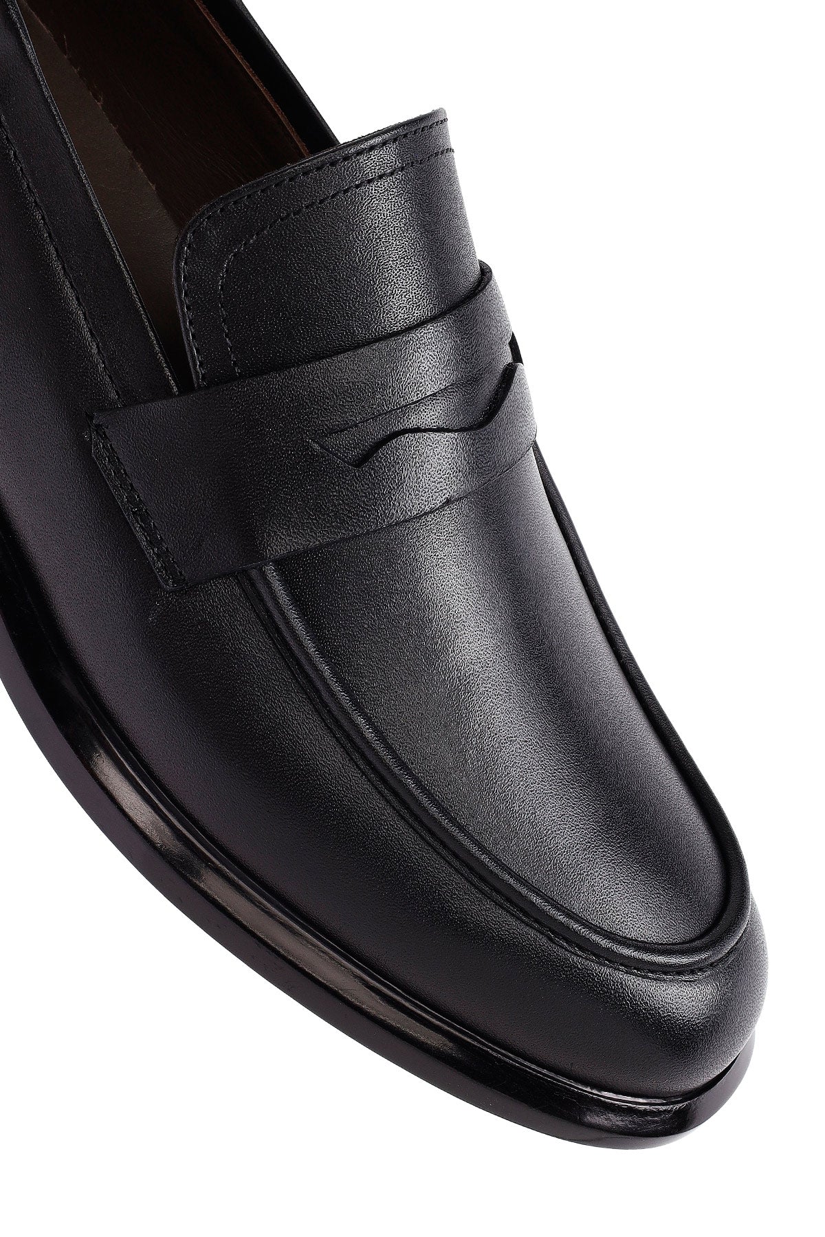 Erkek Siyah Deri Casual Loafer - Image 9