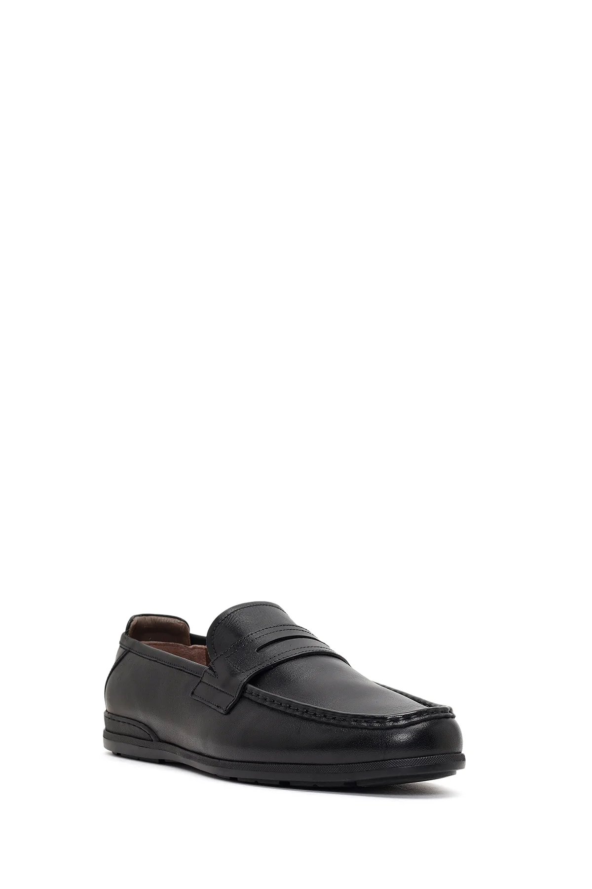 Erkek Siyah Deri Casual Loafer - Image 7