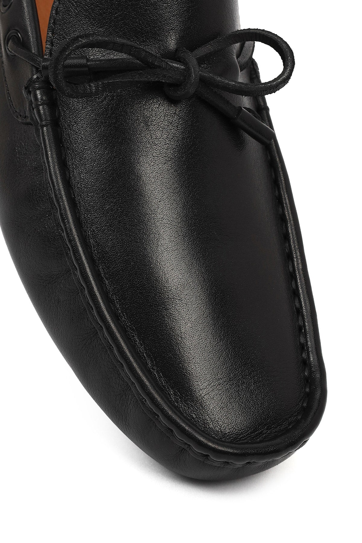 Erkek Siyah Deri Casual Loafer - Image 9