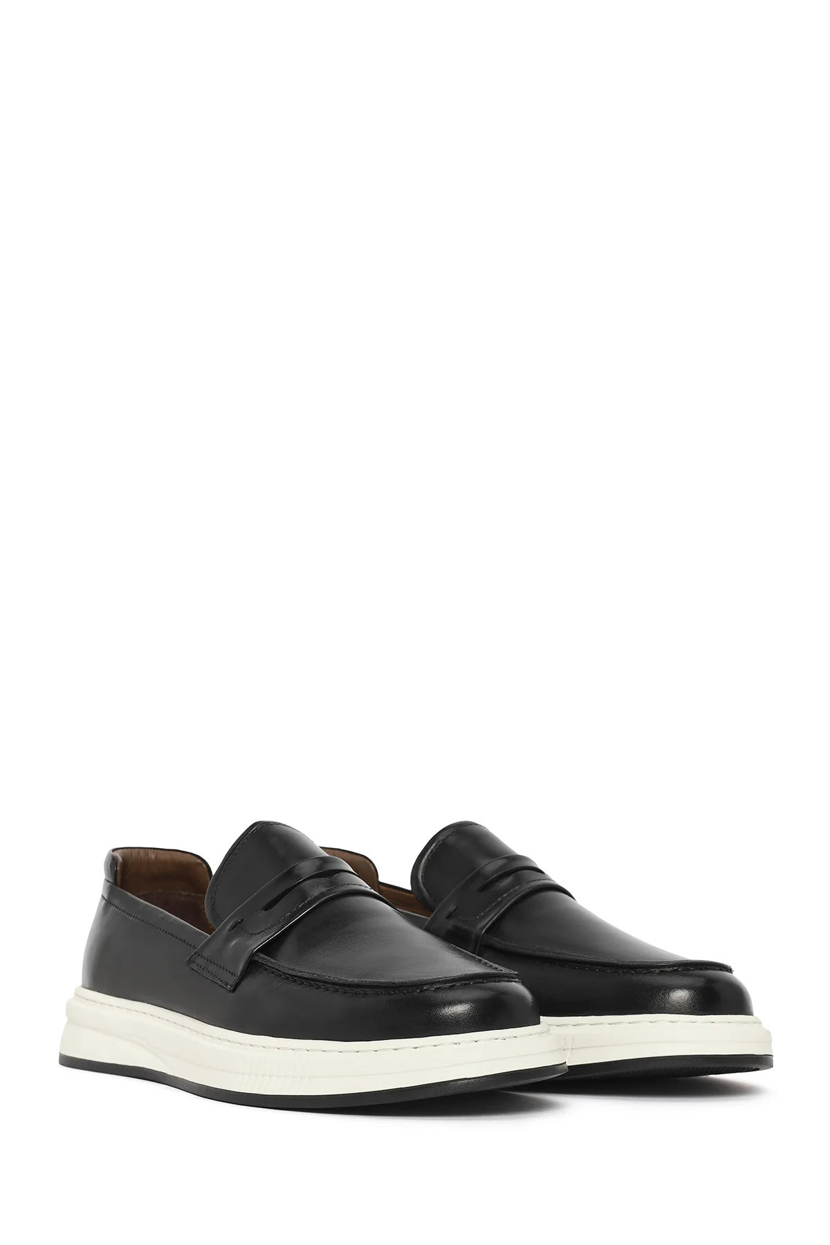 Erkek Siyah Deri Casual Loafer - Image 2